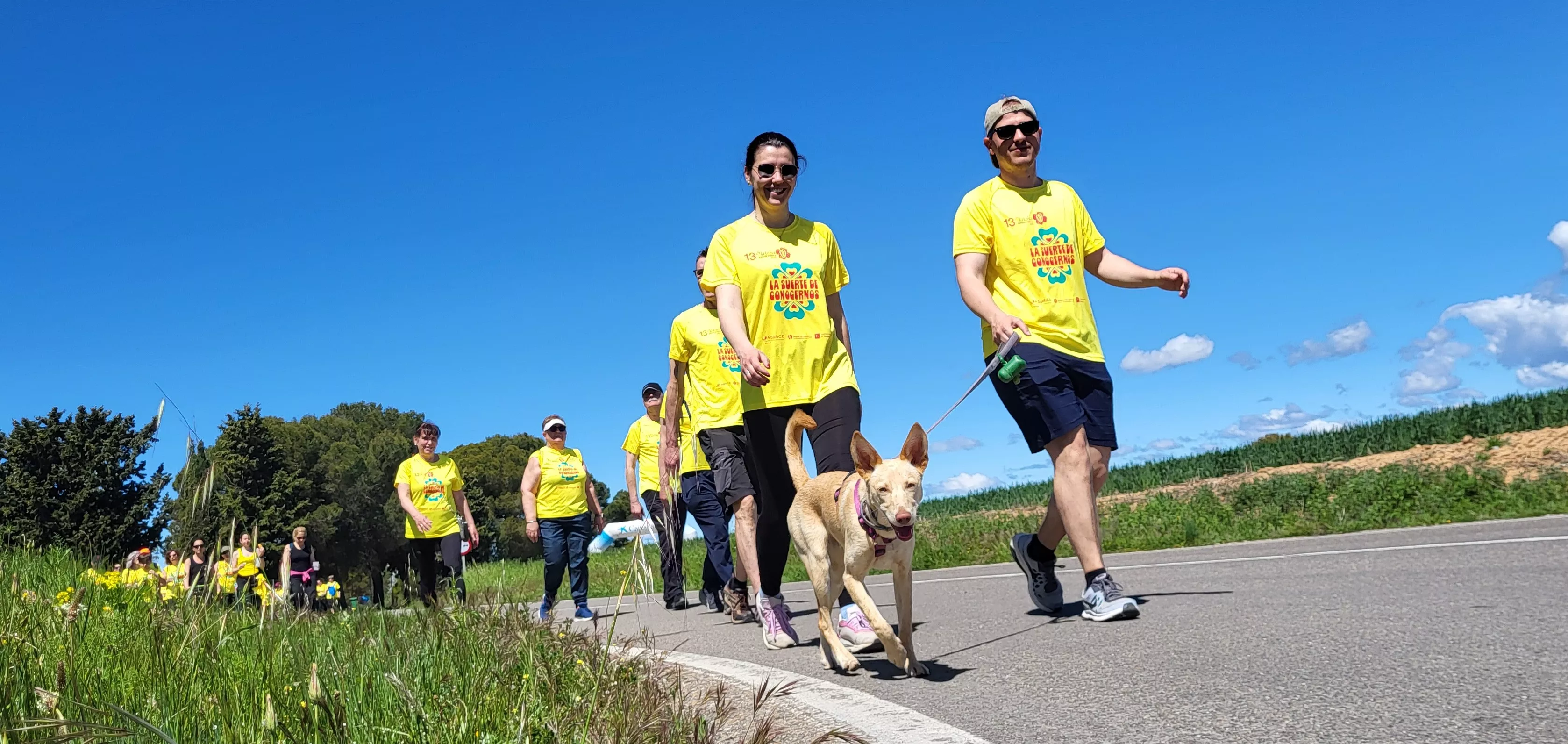Recorrido de la XIII Marcha Aspace Huesca. Foto Mercedes Manterola