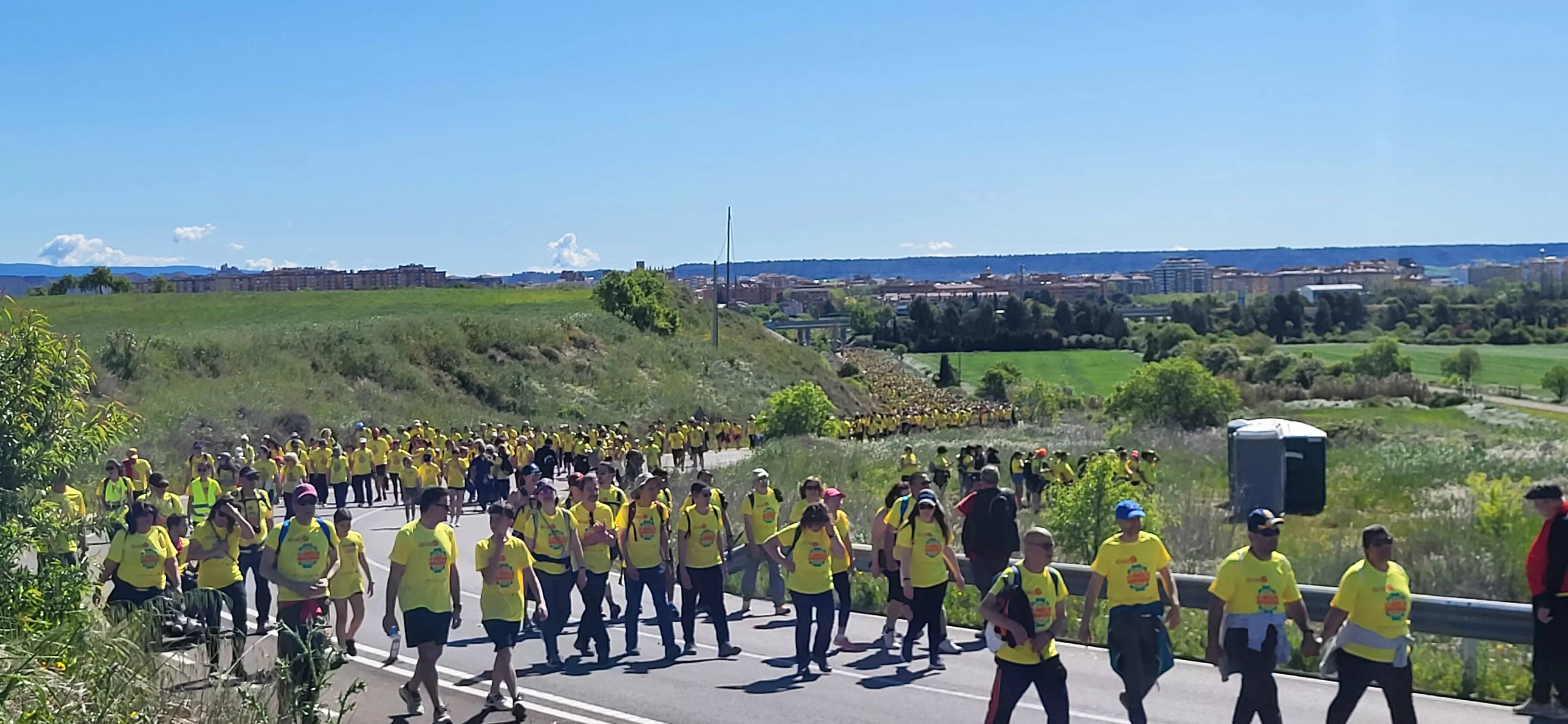 Recorrido de la XIII Marcha Aspace Huesca. Foto Mercedes Manterola