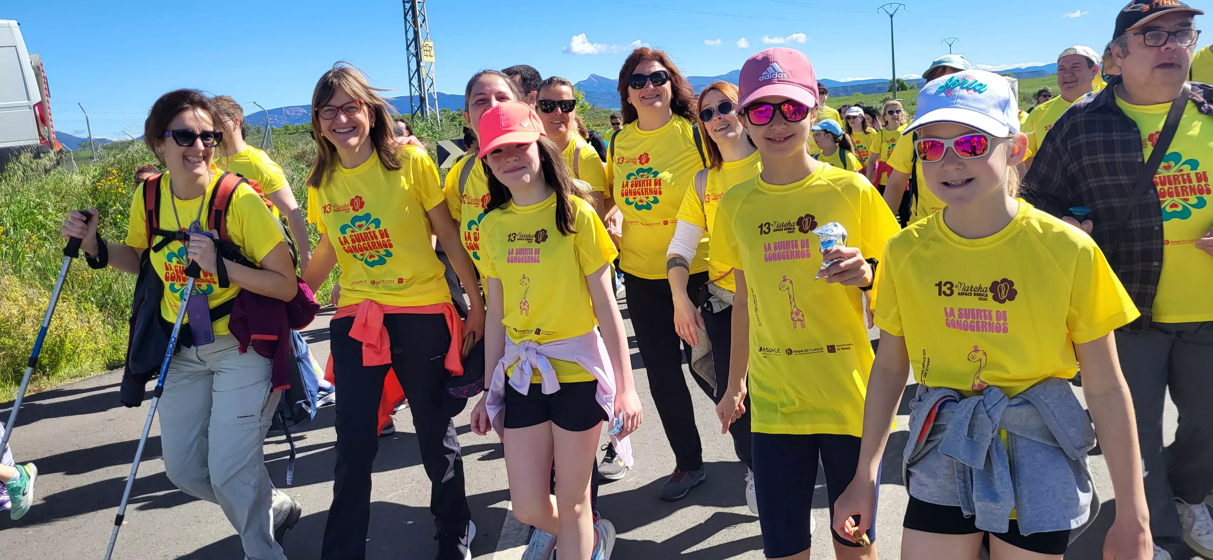 Recorrido de la XIII Marcha Aspace Huesca. Foto Mercedes Manterola