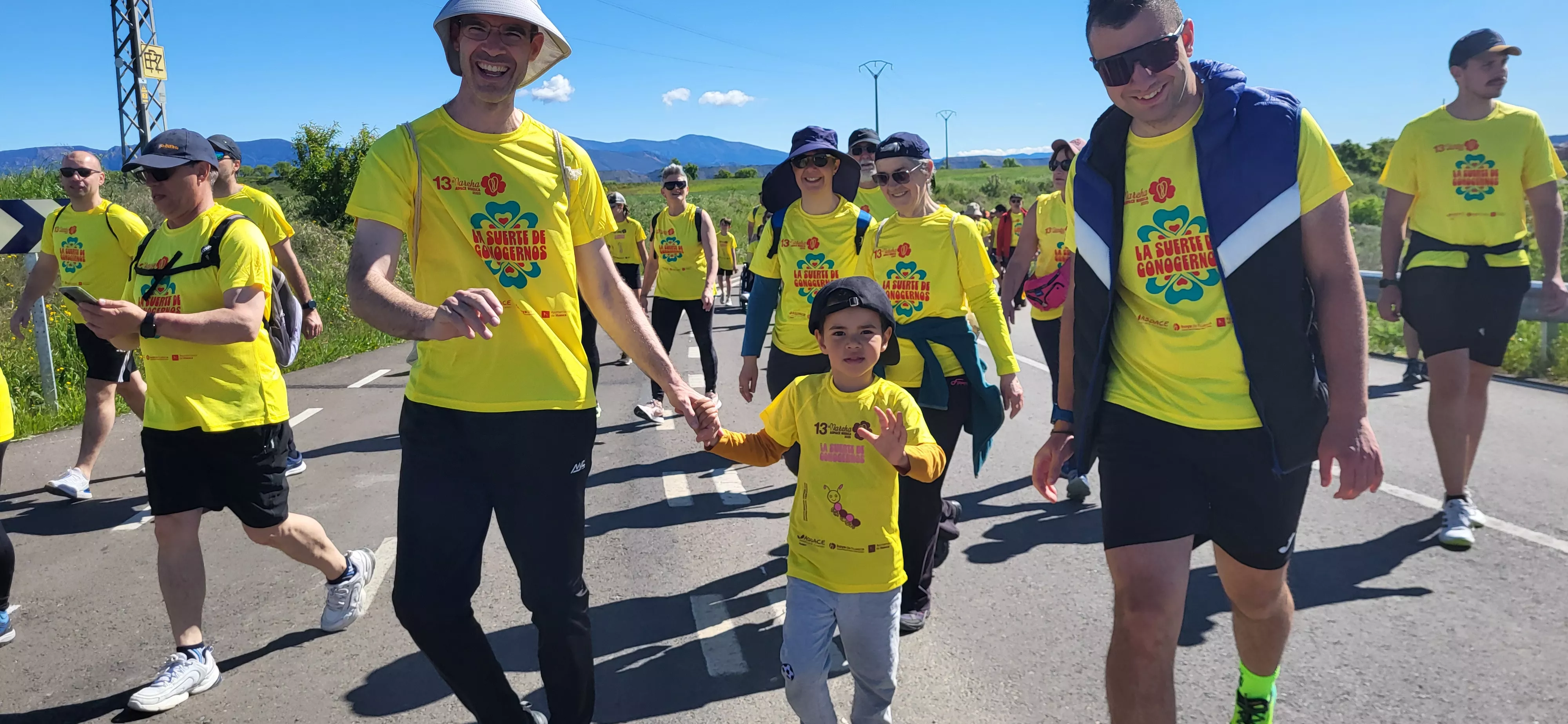 Recorrido de la XIII Marcha Aspace Huesca. Foto Mercedes Manterola