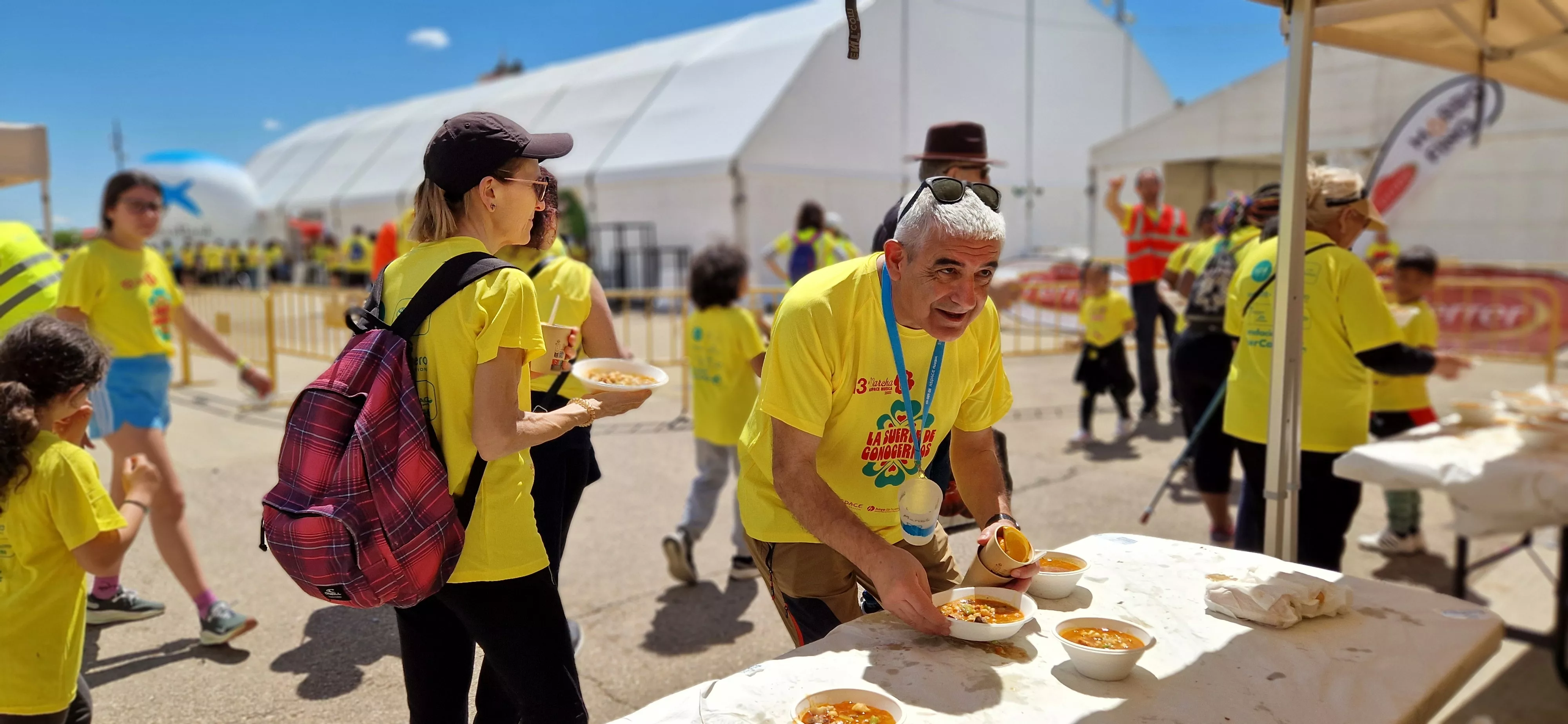 Comida de la 13 Marcha Aspace Huesca. Foto Myriam Martínez 