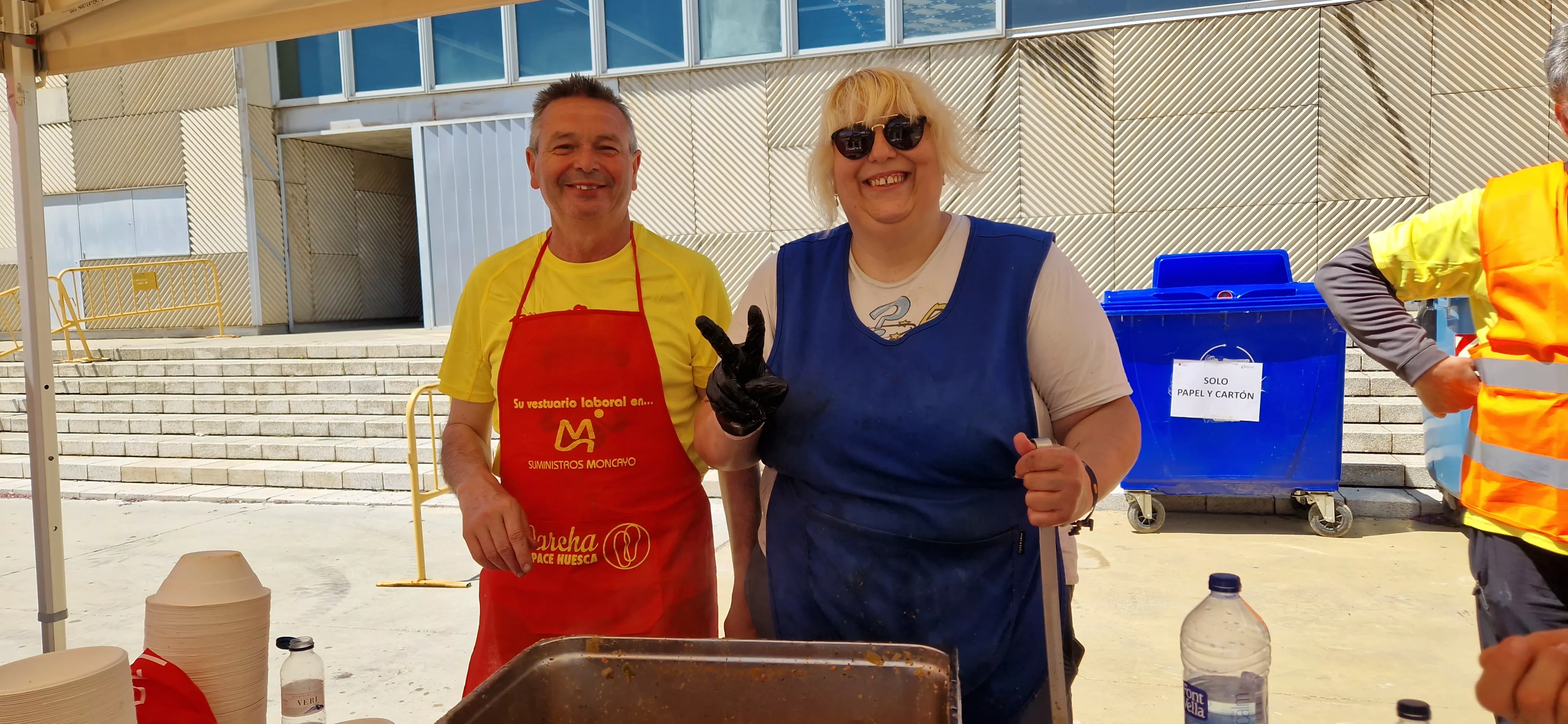 Comida de la 13 Marcha Aspace Huesca. Foto Myriam Martínez 