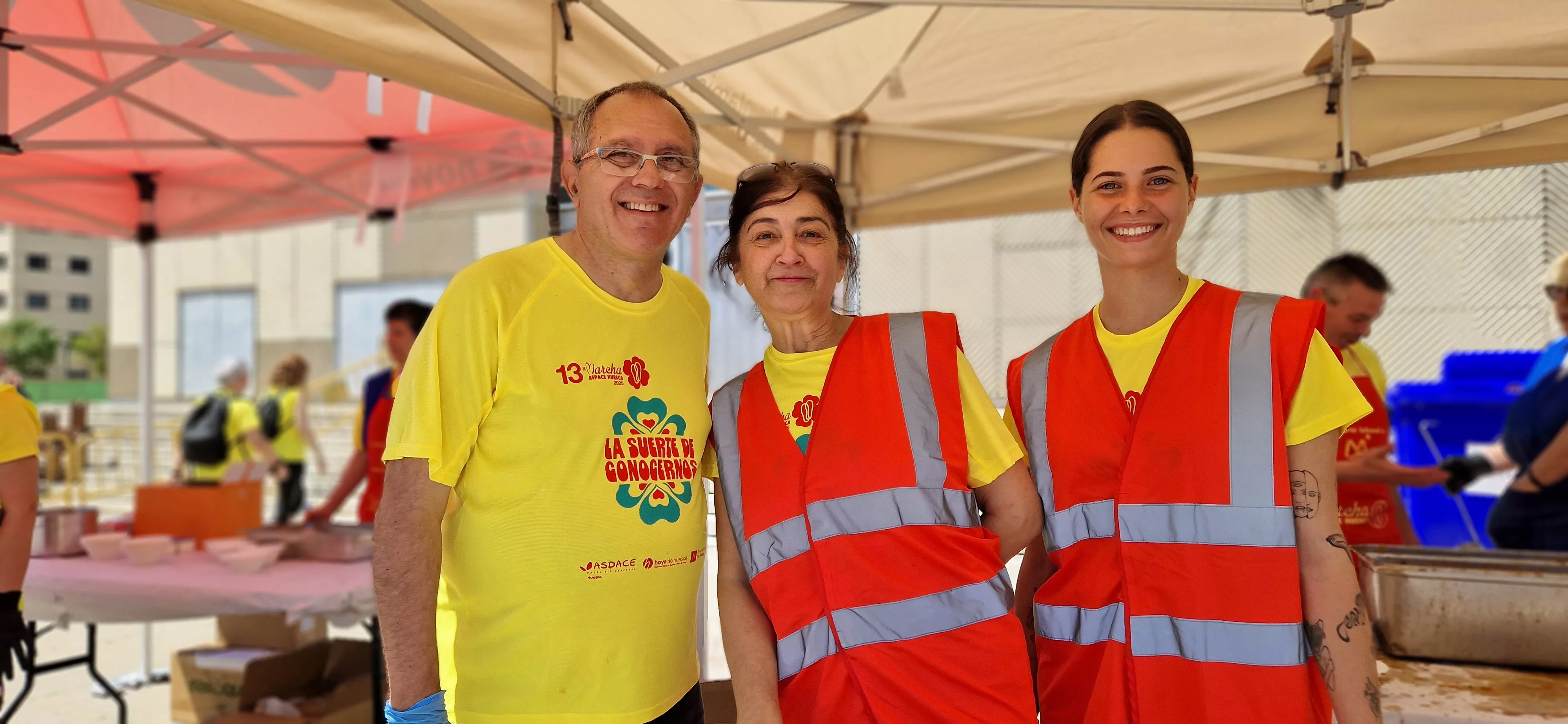 Comida de la 13 Marcha Aspace Huesca. Foto Myriam Martínez 