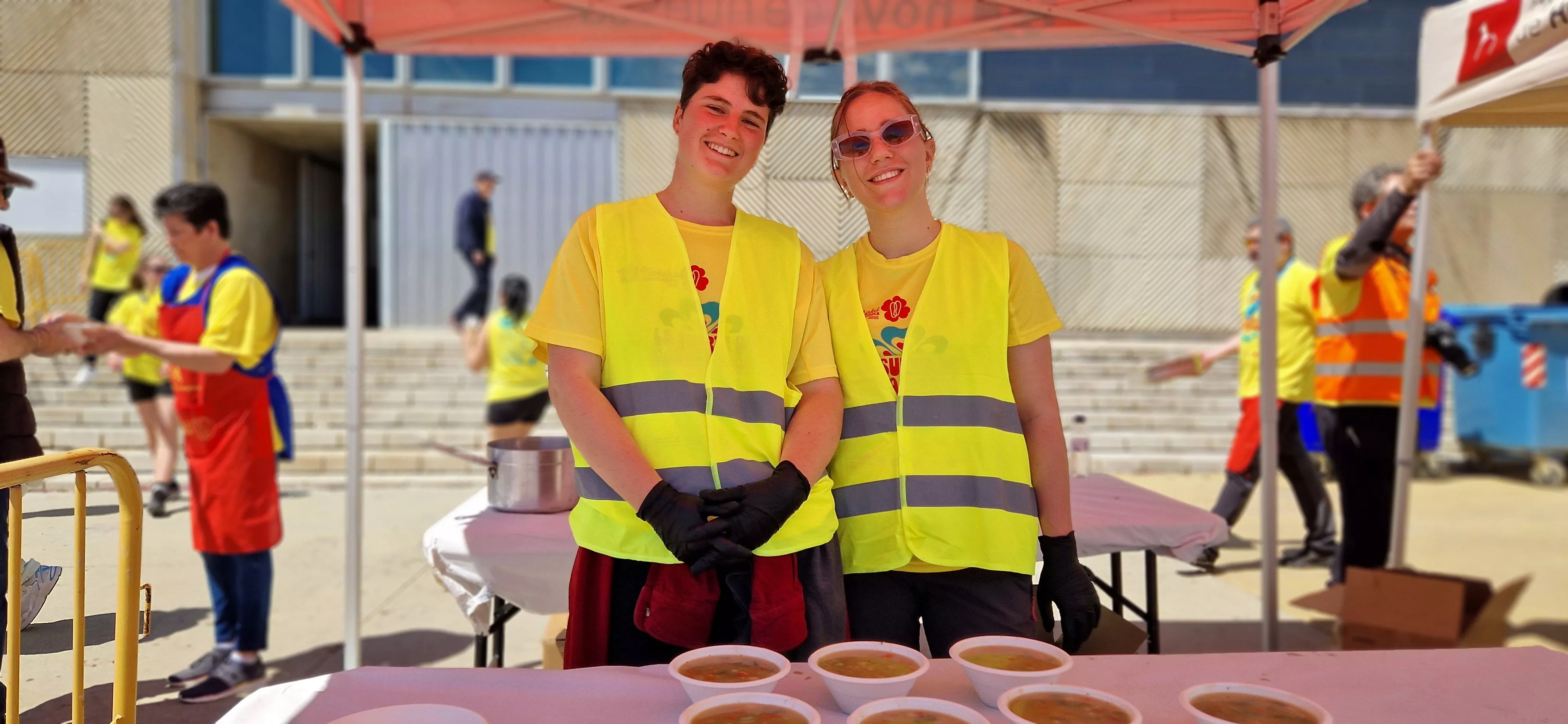 Comida de la 13 Marcha Aspace Huesca. Foto Myriam Martínez 
