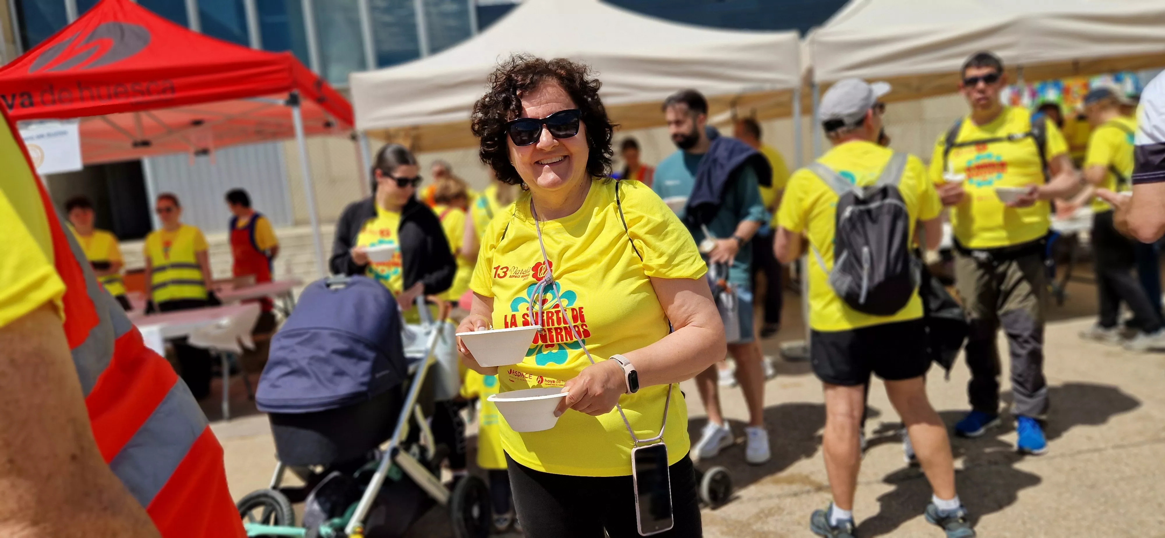 Comida de la 13 Marcha Aspace Huesca. Foto Myriam Martínez 