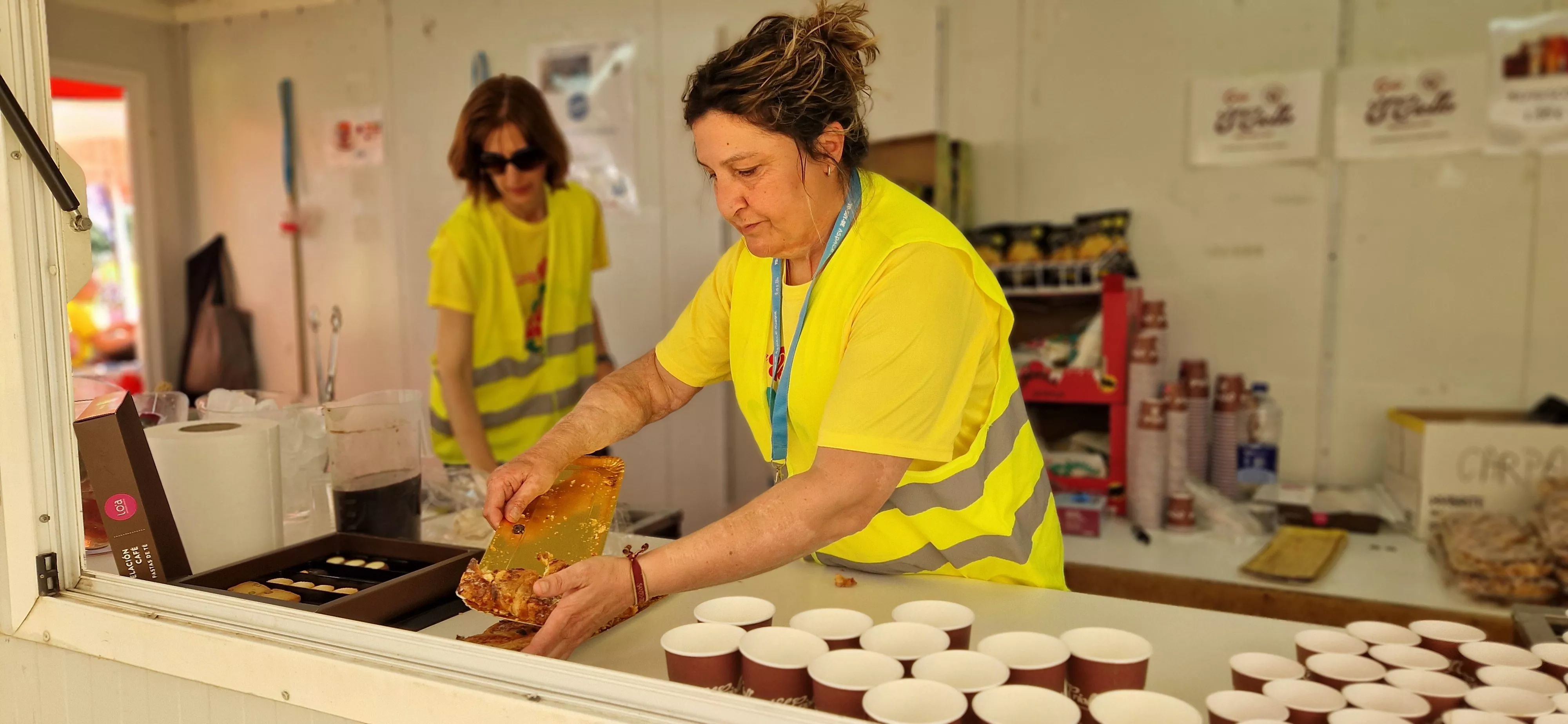 Comida de la 13 Marcha Aspace Huesca. Foto Myriam Martínez 