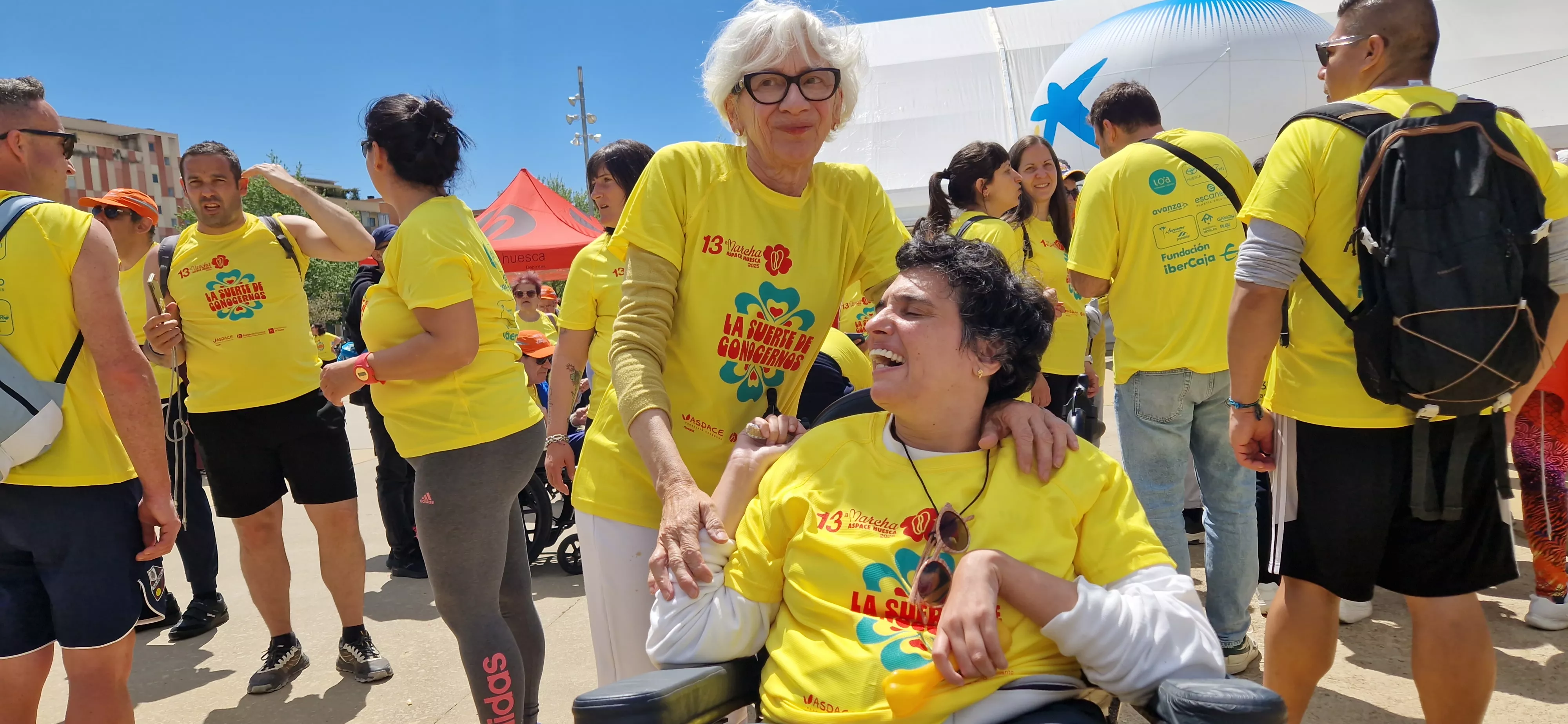 Comida de la 13 Marcha Aspace Huesca. Foto Myriam Martínez 