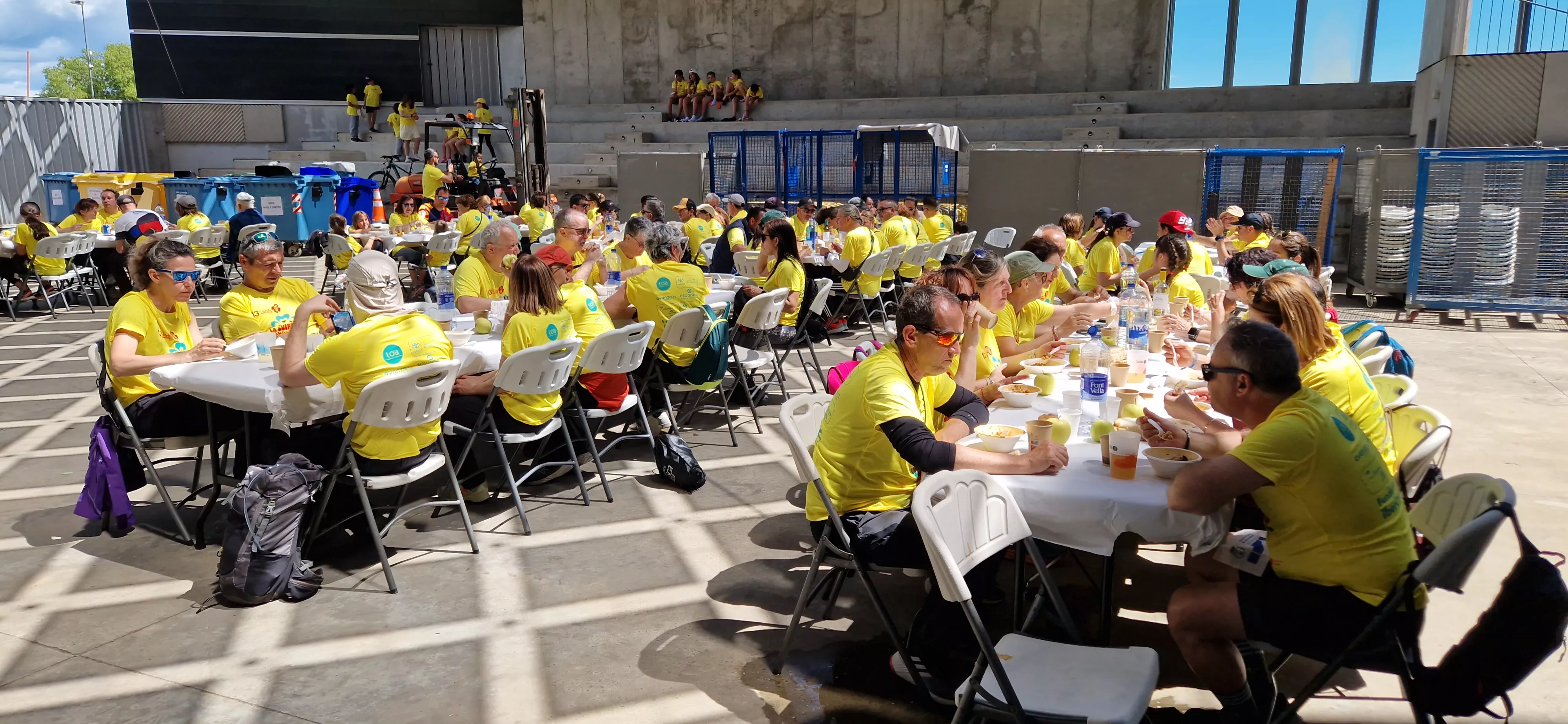 Comida de la 13 Marcha Aspace Huesca. Foto Myriam Martínez 