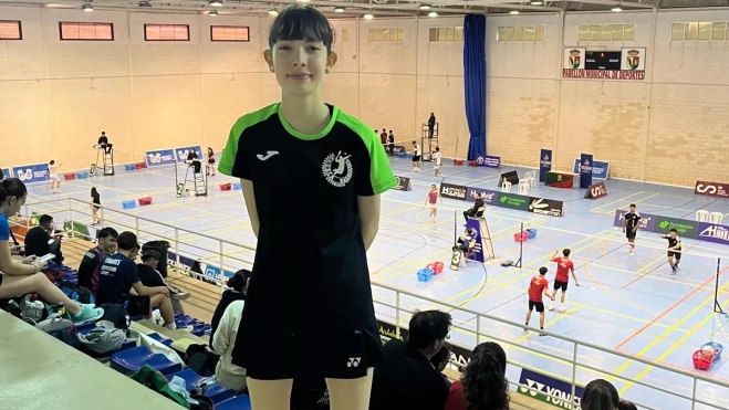 Emma Bibián (VV Osca), en el torneo de Huelva Emma Bibián (VV Osca), en el torneo de Huelva