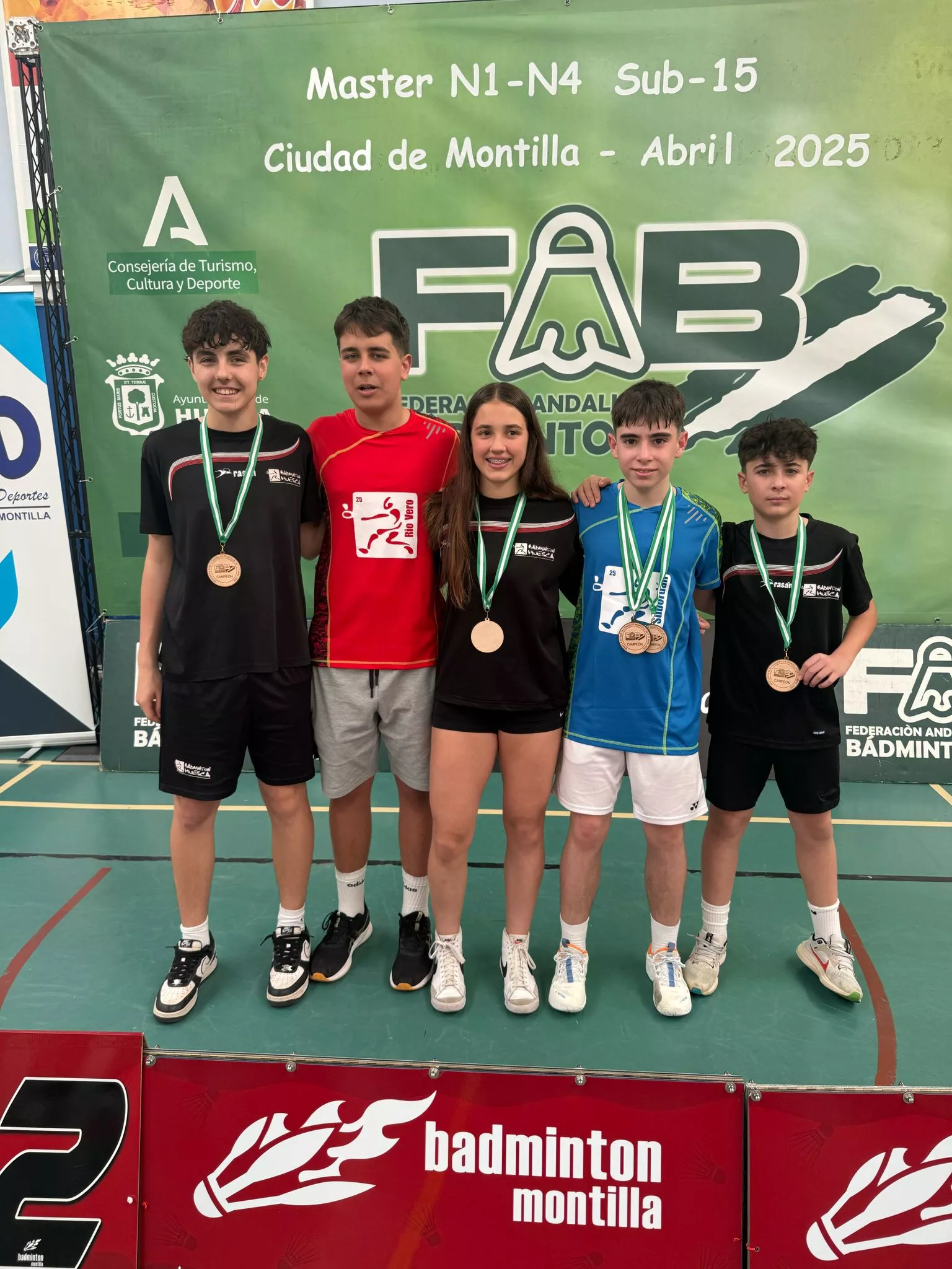 Quinteto oscense en Montilla