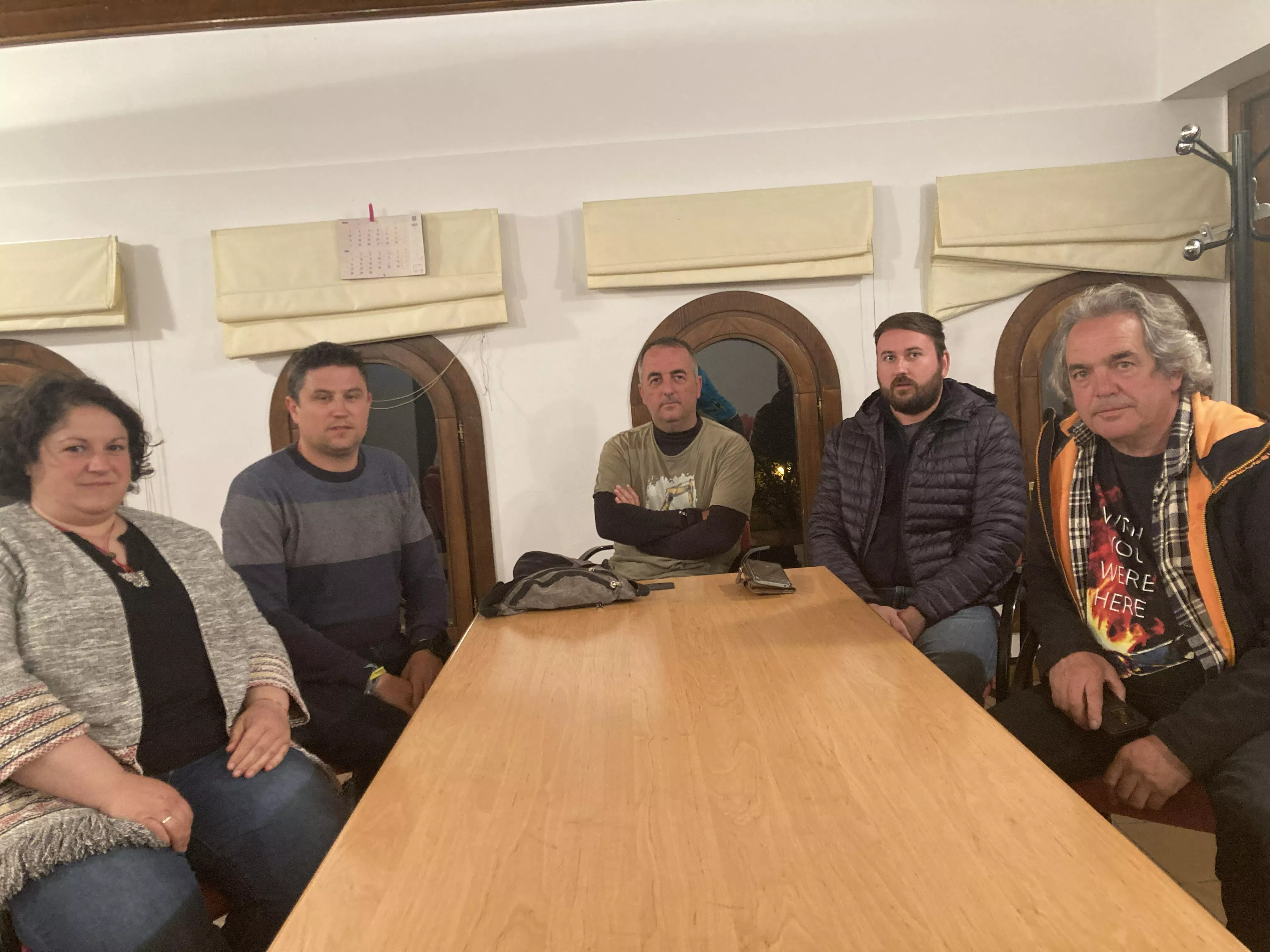 Imagen de la reunión mantenida en Murillo de Gállego para analizar la situación de las obras en la A-132. Imagen de la reunión mantenida en Murillo de Gállego para analizar la situación de las obras en la A-132.
