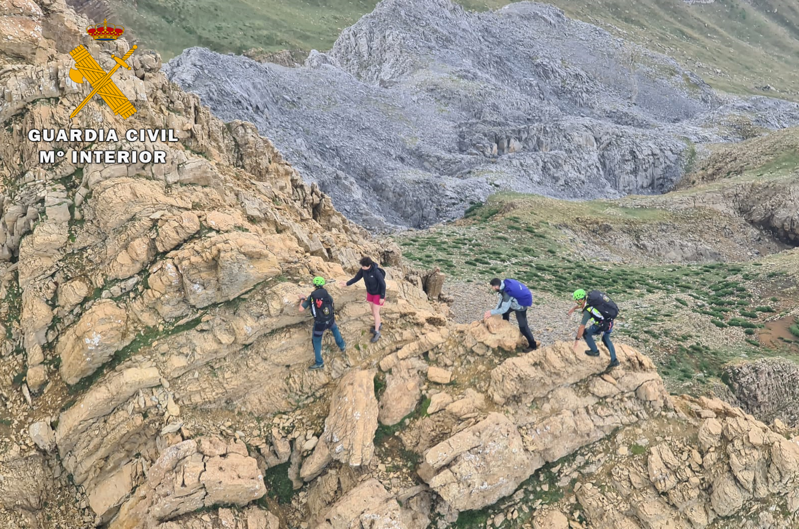 Rescate de dos montañeros en la Peña Otal