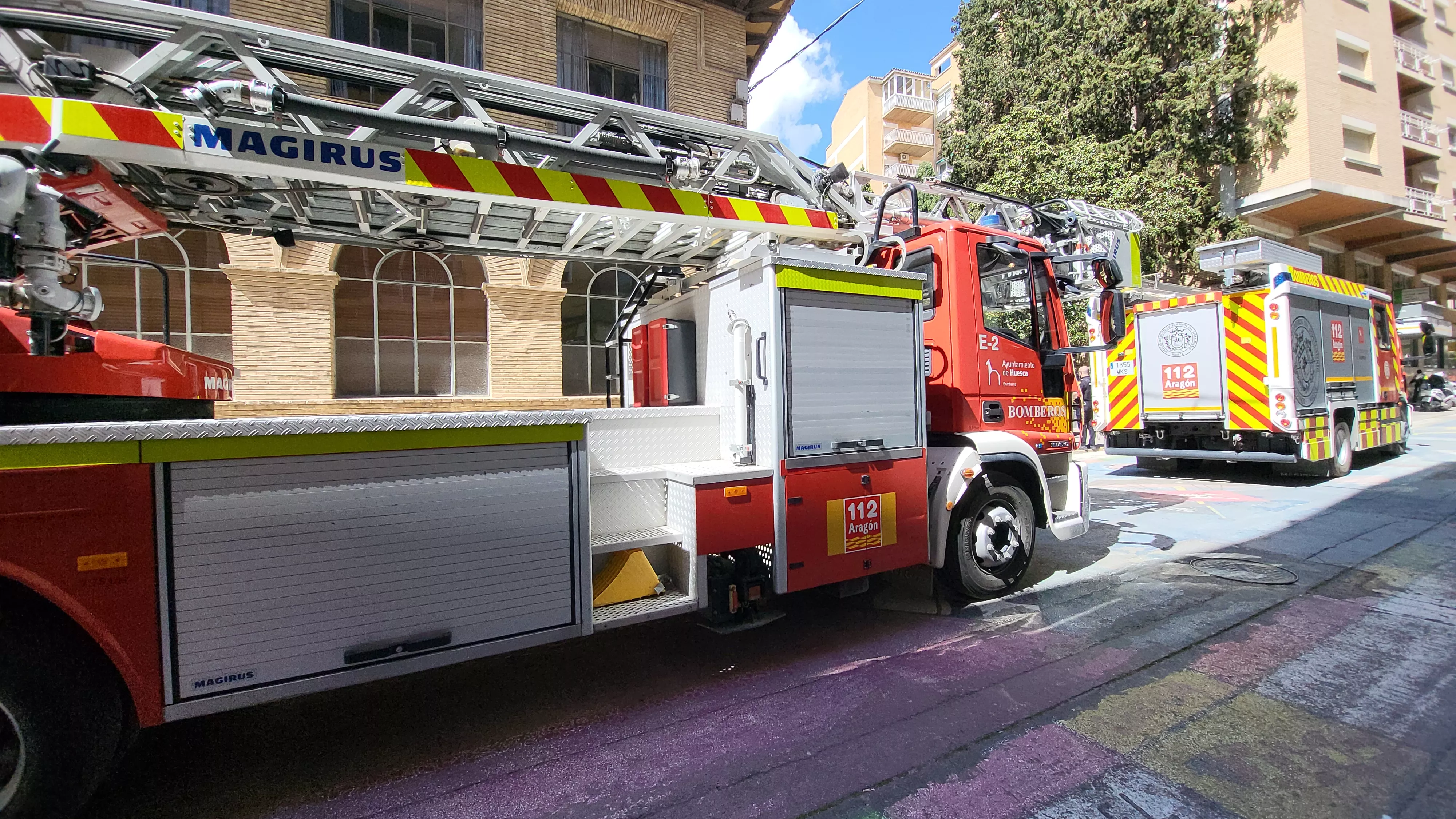 Incidencia en el colegio El Parque al volver la luz tras el apagón. Foto Mercedes Manterola