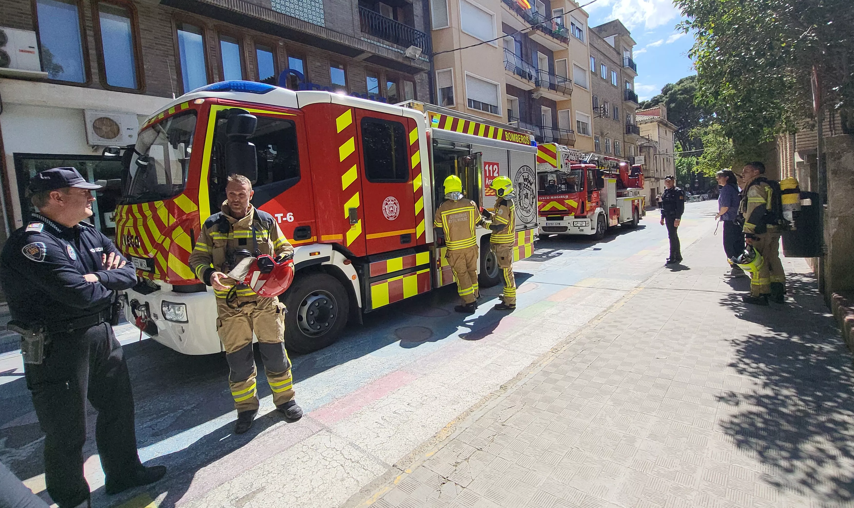Incidencia en el colegio El Parque al volver la luz tras el apagón. Foto Mercedes Manterola