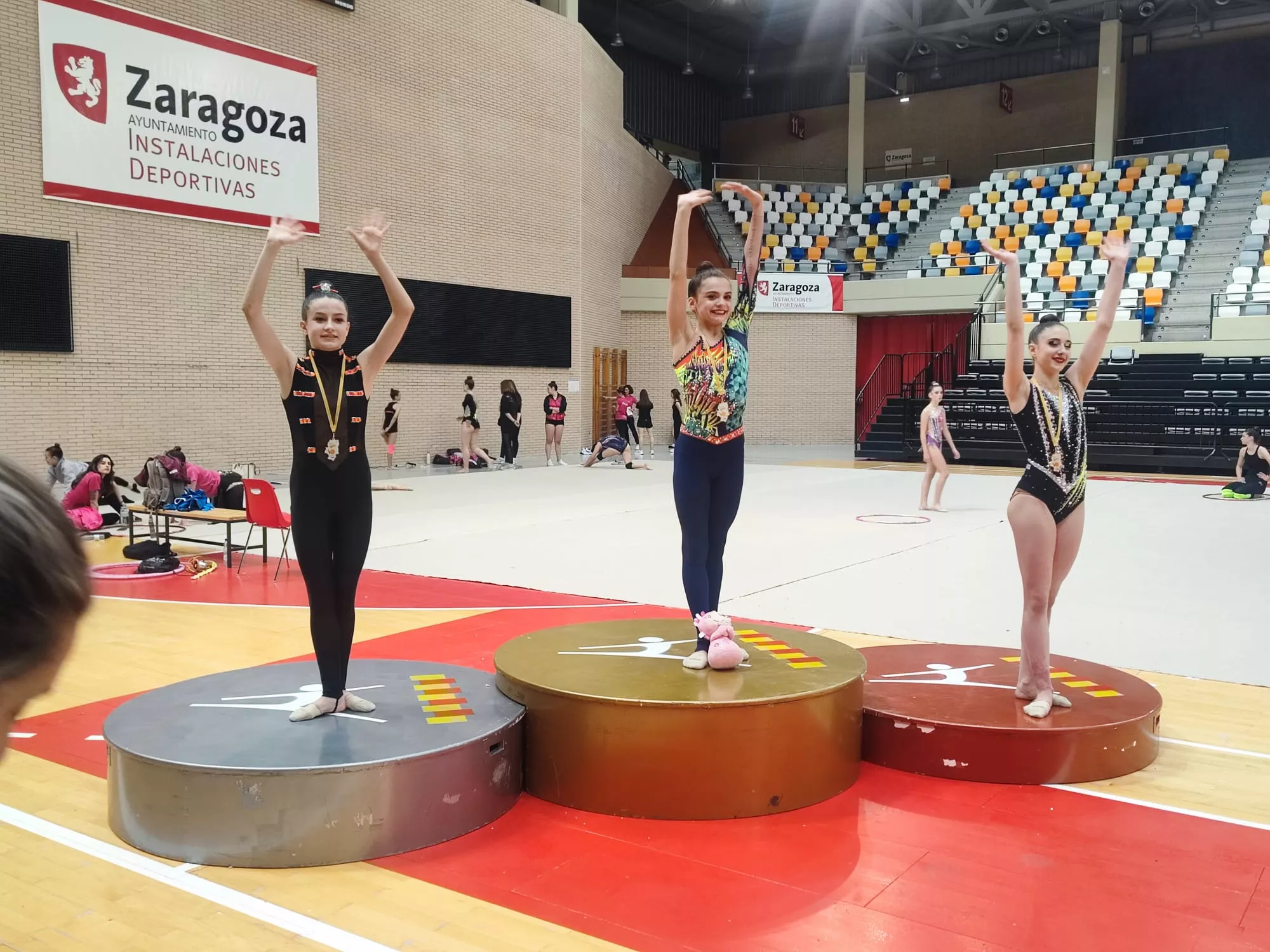 Campeonato Aragón Escolar gimnasia rítmica. Foto: FAG