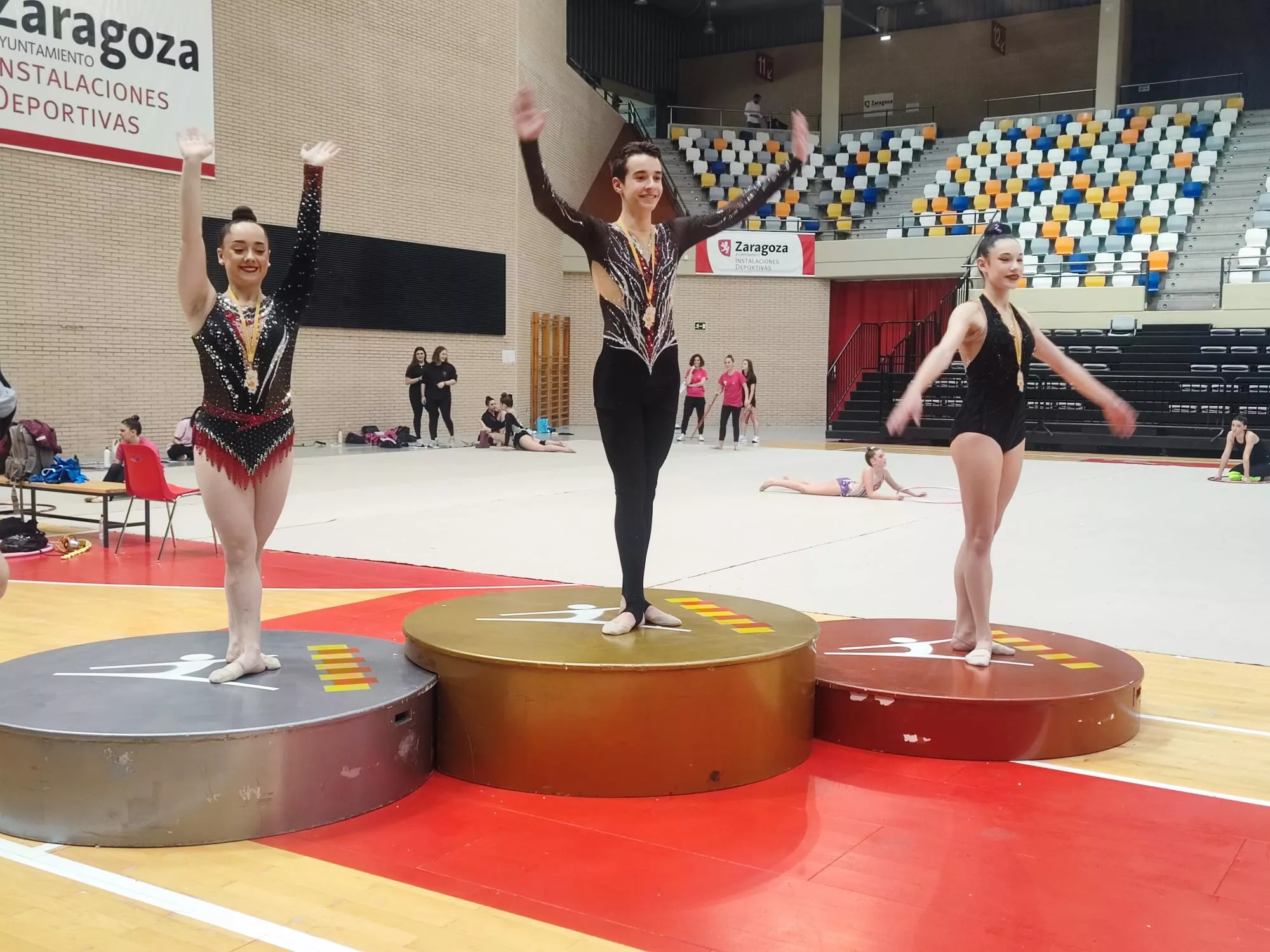 Campeonato Aragón Escolar gimnasia rítmica. Foto: FAG