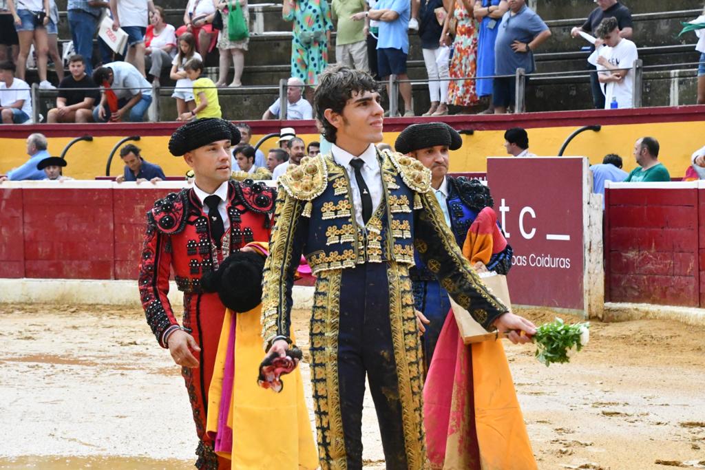 Jorge Mallén, en la novillada de agosto que tuvo que suspenderse por la lluvia.