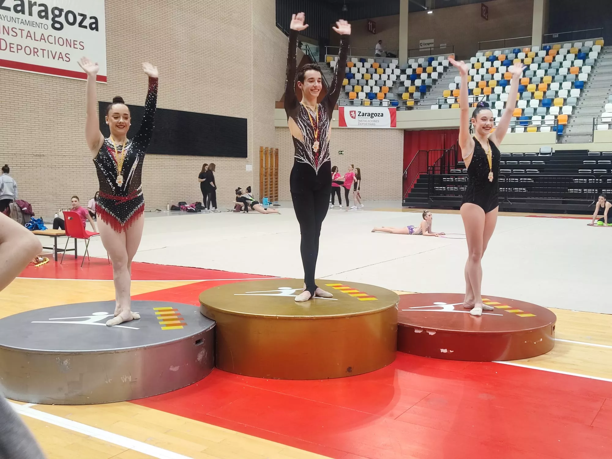 Campeonato Aragón Escolar gimnasia rítmica. Foto: FAG