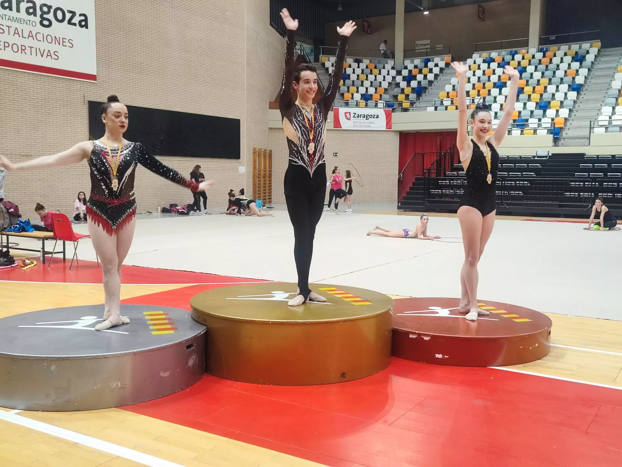 Campeonato Aragón Escolar gimnasia rítmica. Foto: FAG