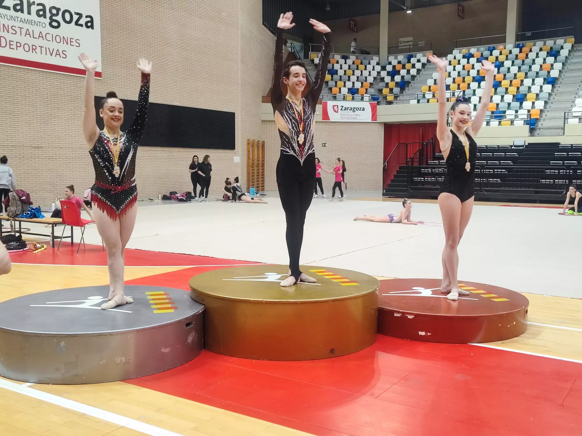 Campeonato Aragón Escolar gimnasia rítmica. Foto: FAG