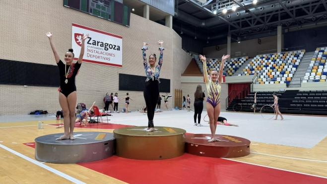 Podio Infantil Copa Base, Sofía Salamero, Aitana Juste y Carlota Armisén (Club 2000) Podio Infantil Copa Base, Sofía Salamero, Aitana Juste y Carlota Armisén (Club 2000)