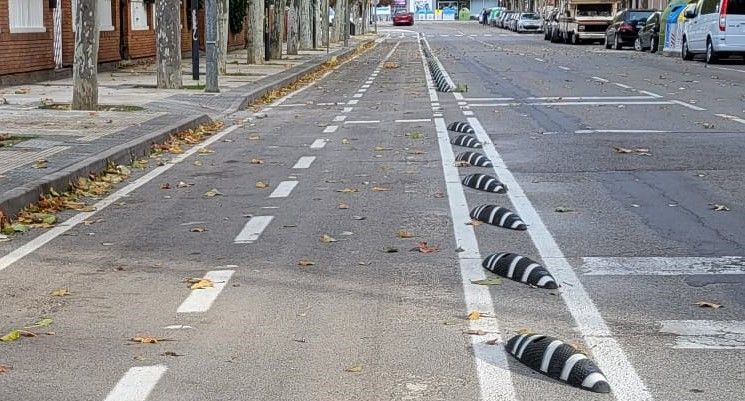 Nuevo carril bici en la ciudad de Huesca