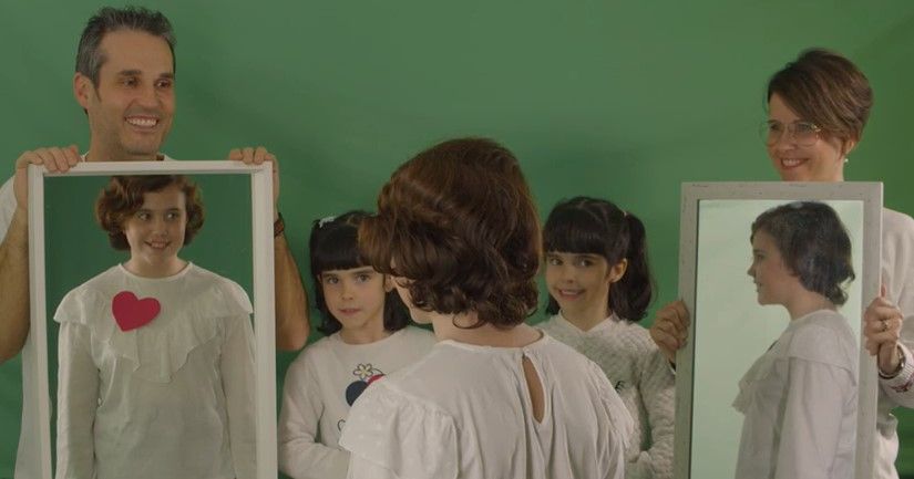 Imágenes del vídeo grabado por la AECC del Bajo Cinca con la canción de Ana Torroja. Fotograma del vídeo