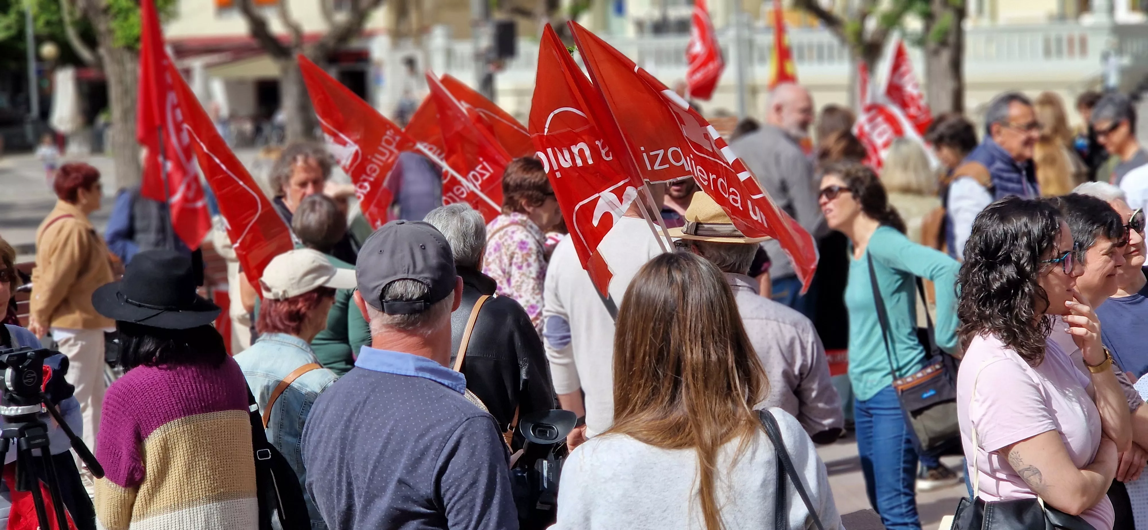 1º de Mayo: Imágenes del Día del Trabajo celebrado en Huesca por CCOO y UGT. Foto Myriam Martínez
