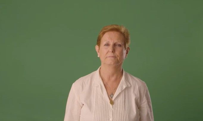 Imágenes del vídeo grabado por la AECC del Bajo Cinca con la canción de Ana Torroja. Fotograma del vídeo