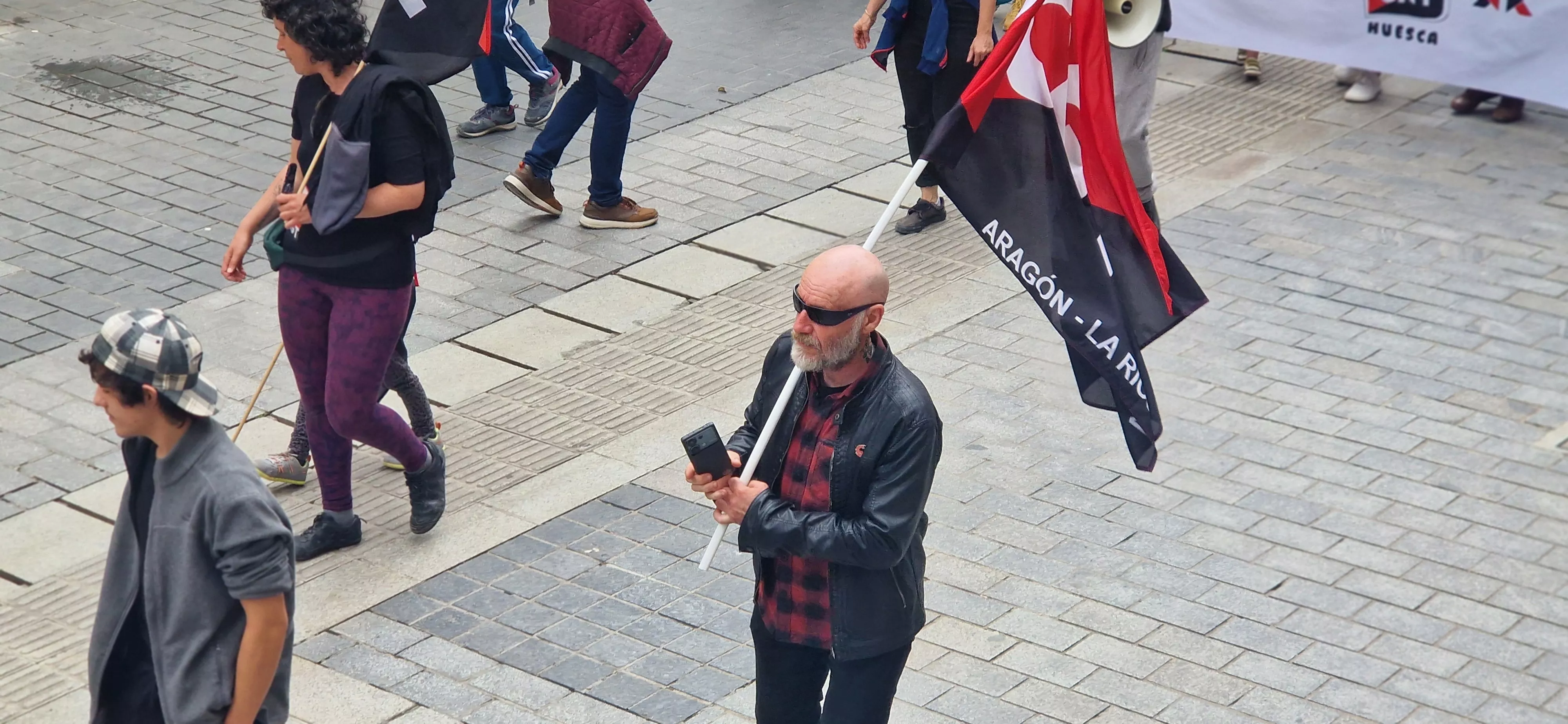 1º de Mayo: Imágenes de la manifestación de CGT, CNT, IA y OSTA por el Día del Trabajo. Foto Myriam Martínez