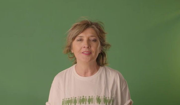 Imágenes del vídeo grabado por la AECC del Bajo Cinca con la canción de Ana Torroja. Fotograma del vídeo