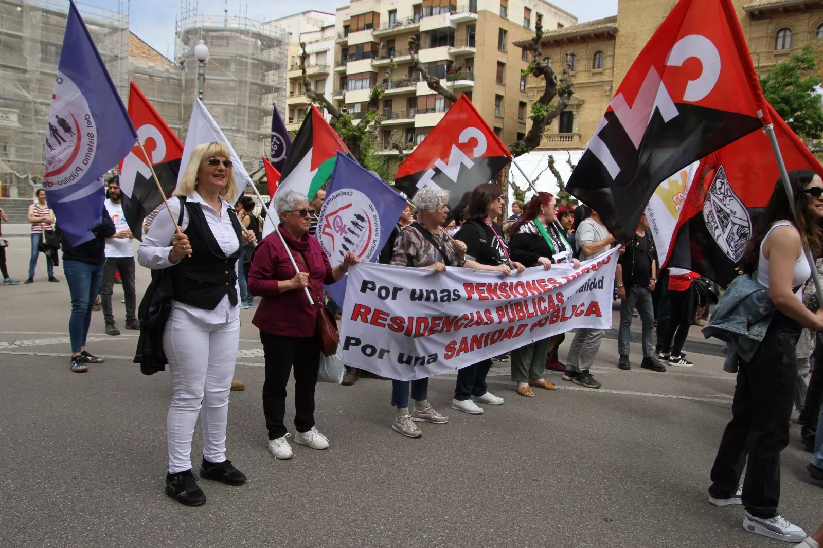 1º de Mayo: Imágenes de la manifestación de CGT, CNT, IA y OSTA por el Día del Trabajo. Foto Carlos Neofato