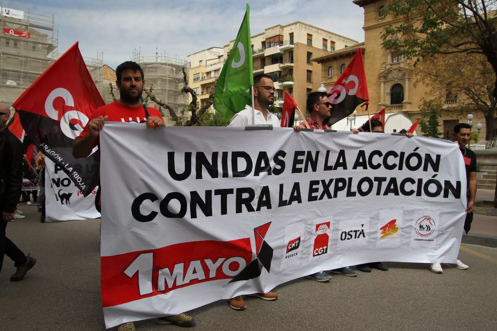 1º de Mayo: Imágenes de la manifestación de CGT, CNT, IA y OSTA por el Día del Trabajo. Foto Carlos Neofato