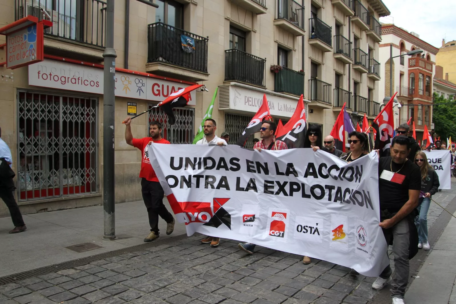1º de Mayo: Imágenes de la manifestación de CGT, CNT, IA y OSTA por el Día del Trabajo. Foto Carlos Neofato