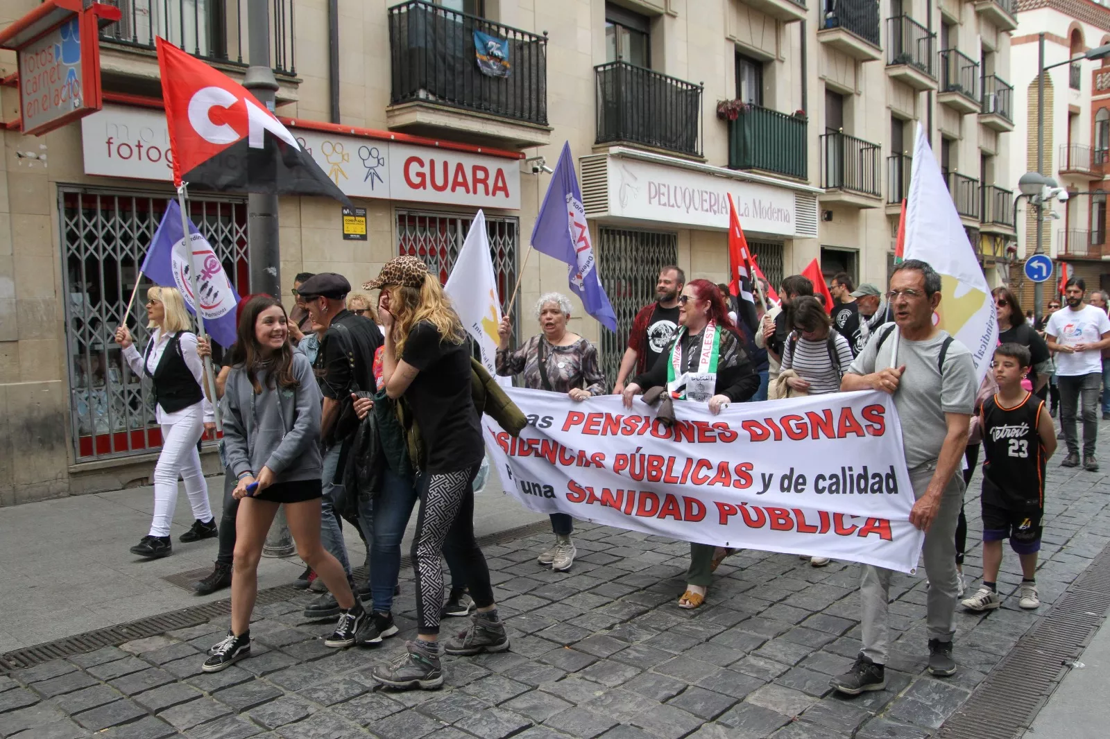 1º de Mayo: Imágenes de la manifestación de CGT, CNT, IA y OSTA por el Día del Trabajo. Foto Carlos Neofato