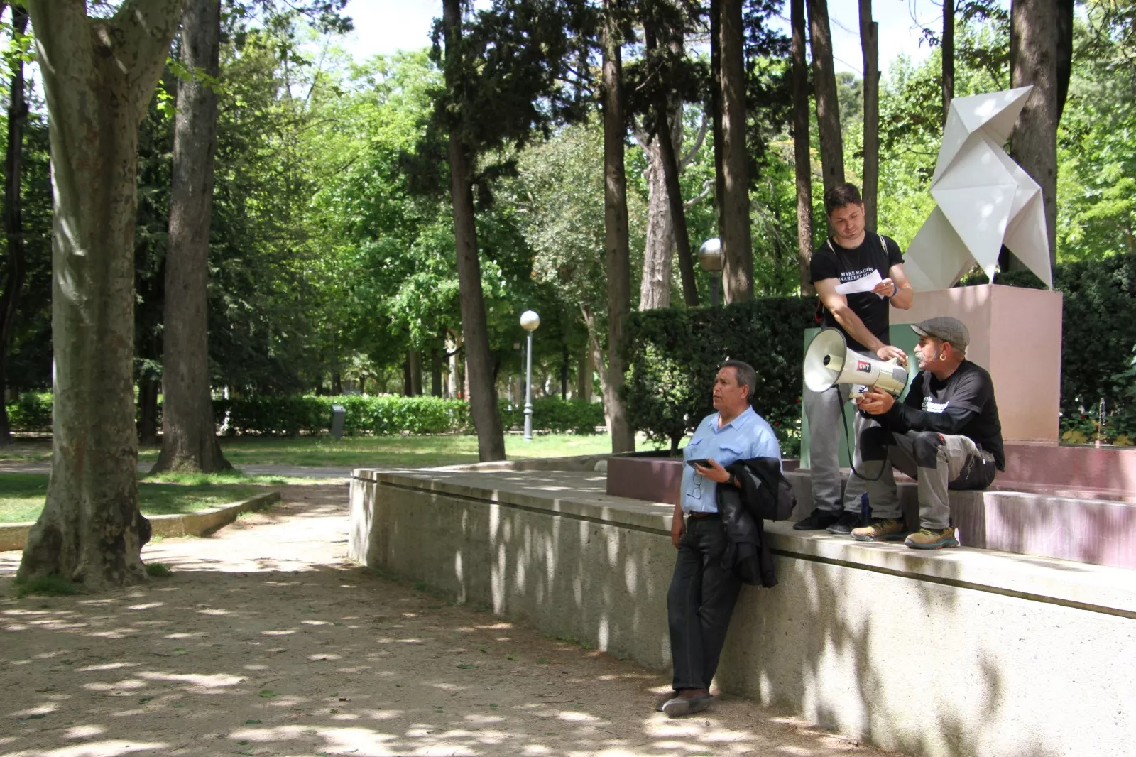 1º de Mayo: Imágenes de la manifestación de CGT, CNT, IA y OSTA por el Día del Trabajo. Foto Carlos Neofato