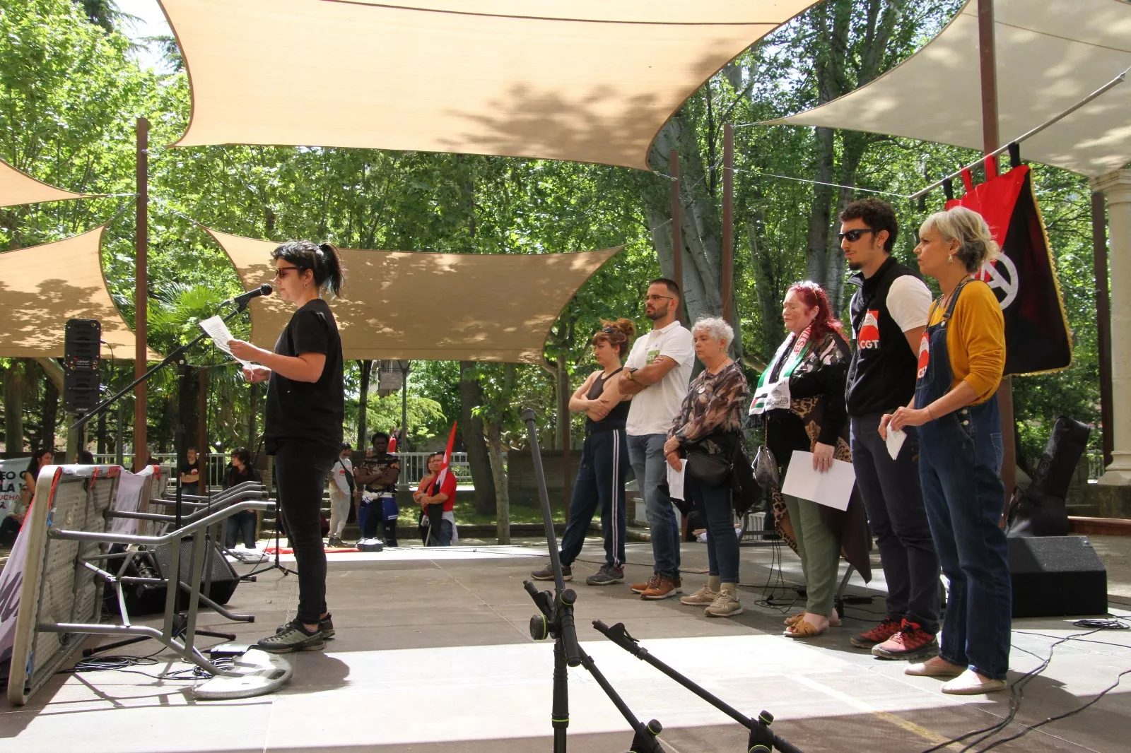 1º de Mayo: Imágenes de la manifestación de CGT, CNT, IA y OSTA por el Día del Trabajo. Foto Carlos Neofato