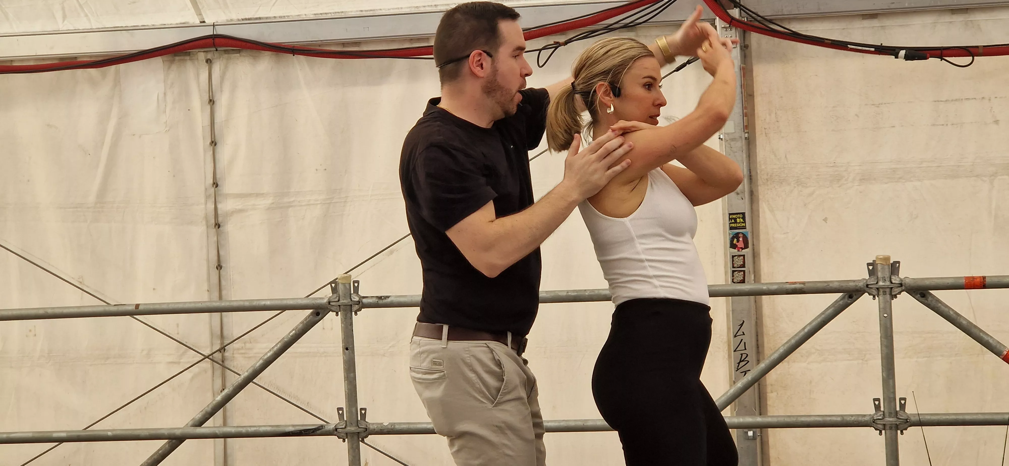 Bailes latinos en las Fiestas del Barrio de San Lorenzo. Foto Myriam Martínez