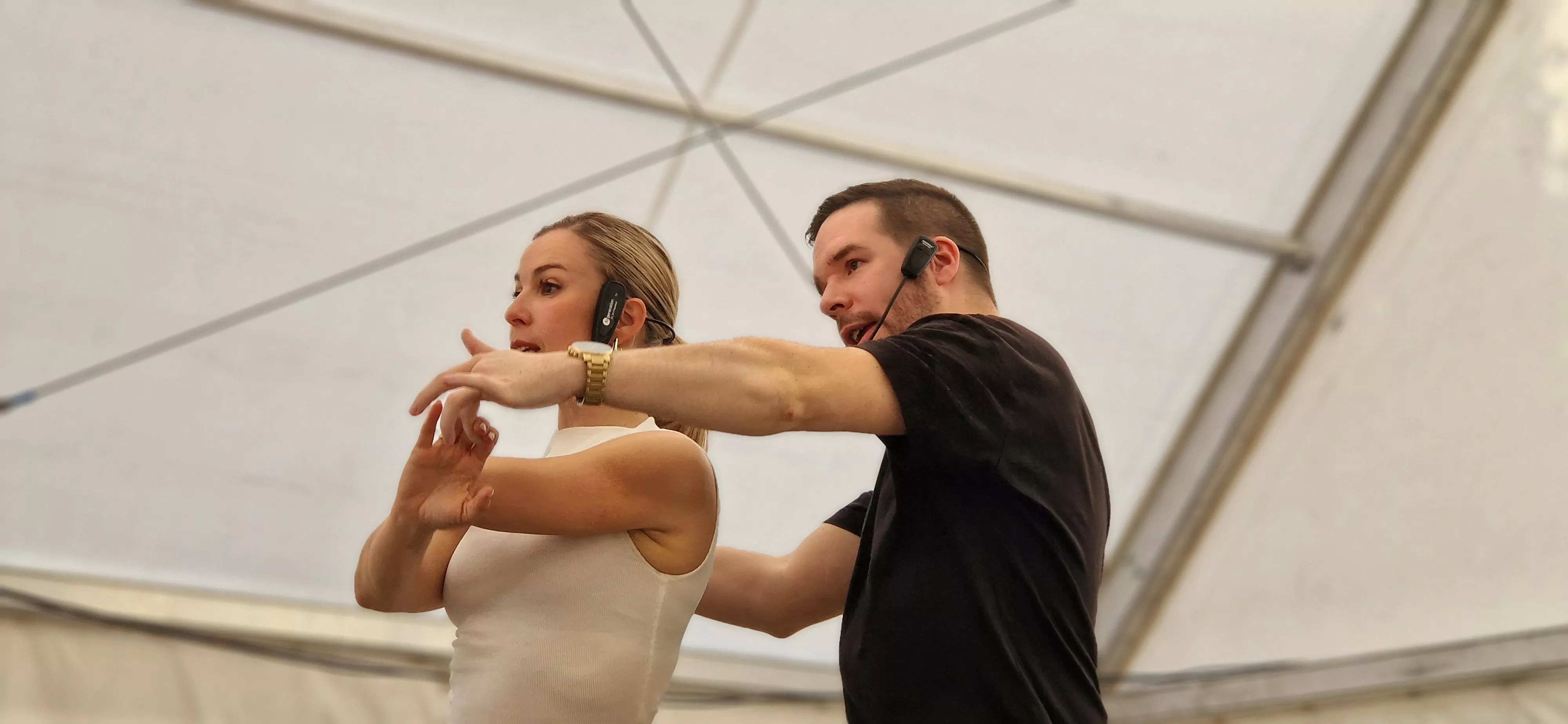 Bailes latinos en las Fiestas del Barrio de San Lorenzo. Foto Myriam Martínez