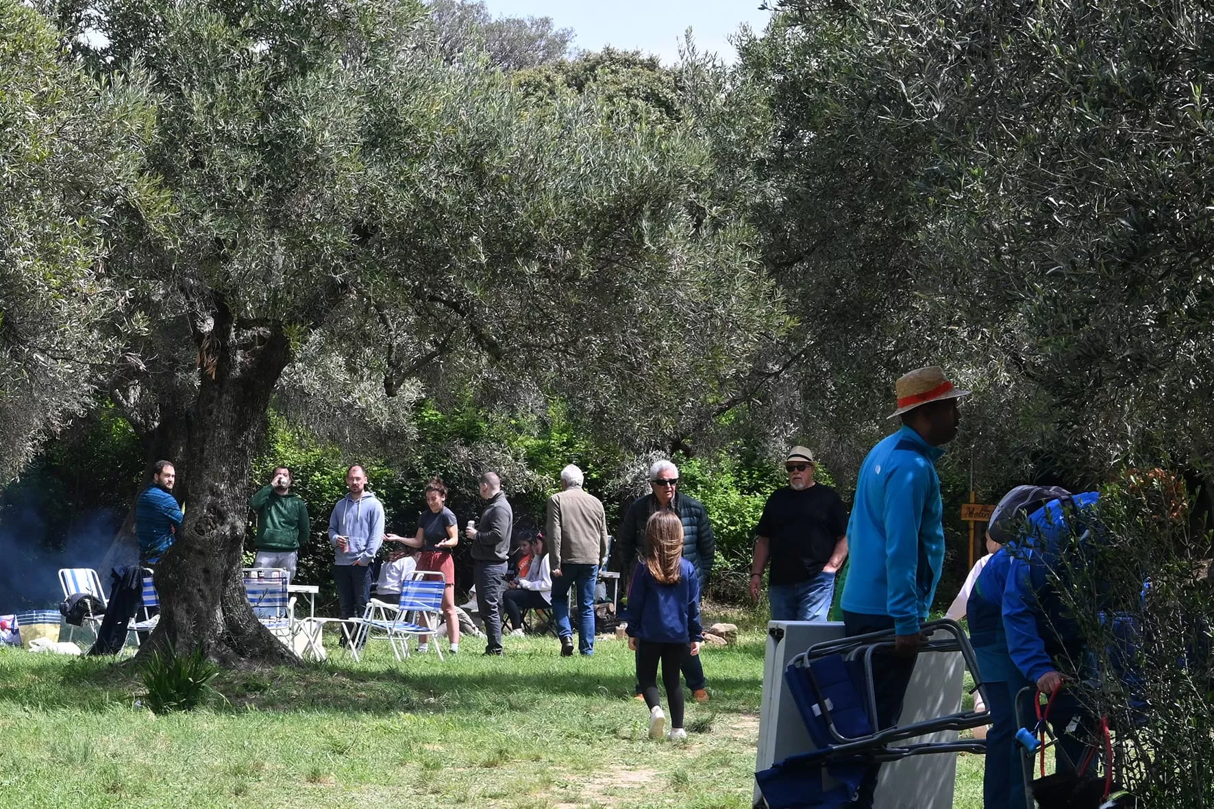 Romería del Viñedo con las 12 cruces de los pueblos. Foto Carlos Jalle