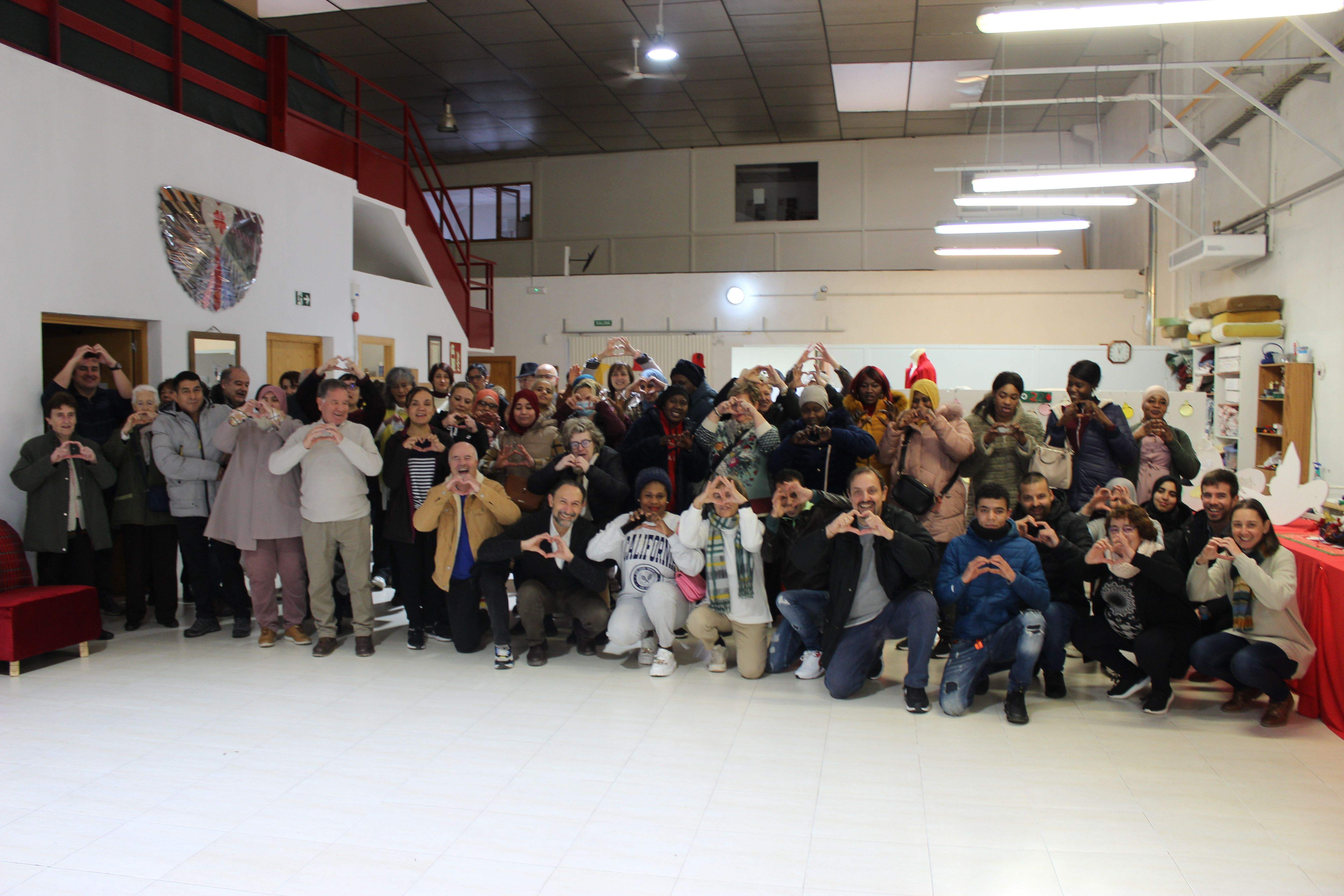 Foto de grupo de Cáritas Huesca.