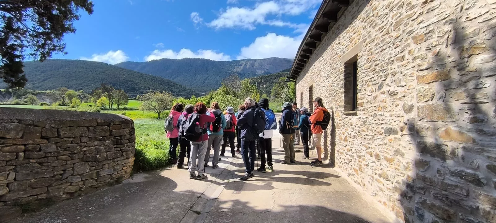 Excursión organizada por Unizar a Barós y Ullué. Foto Joaquín Santafé