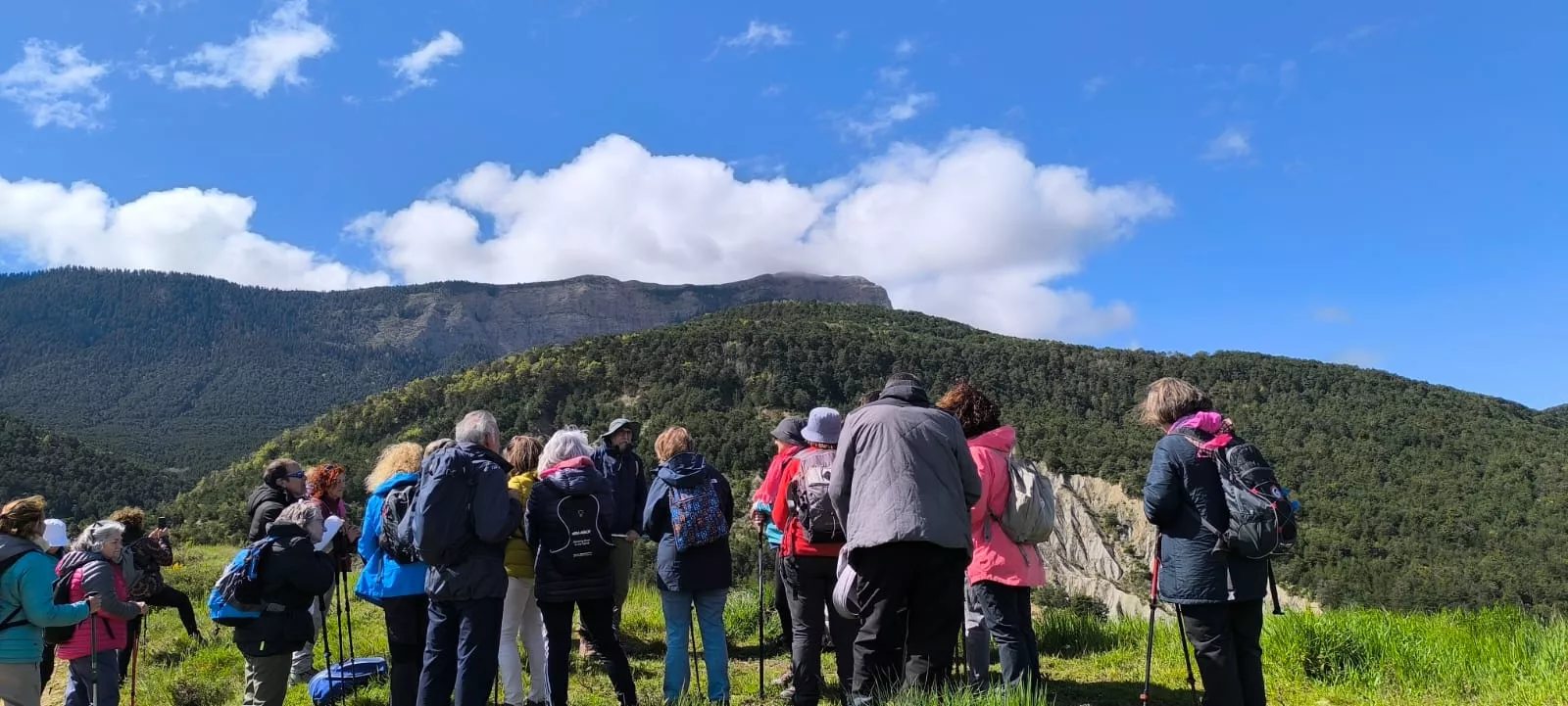 Excursión organizada por Unizar a Barós y Ullué. Foto Joaquín Santafé