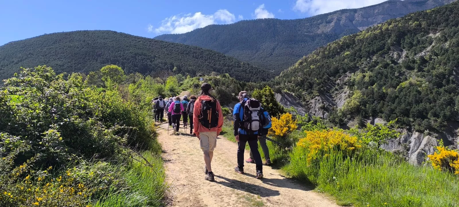 Excursión organizada por Unizar a Barós y Ullué. Foto Joaquín Santafé