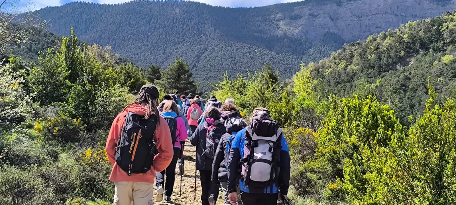 Excursión organizada por Unizar a Barós y Ullué. Foto Joaquín Santafé
