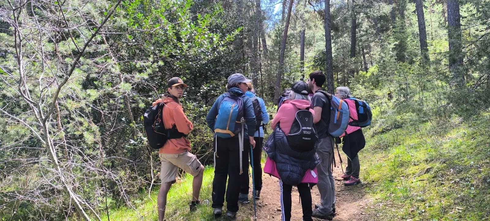 Excursión organizada por Unizar a Barós y Ullué. Foto Joaquín Santafé