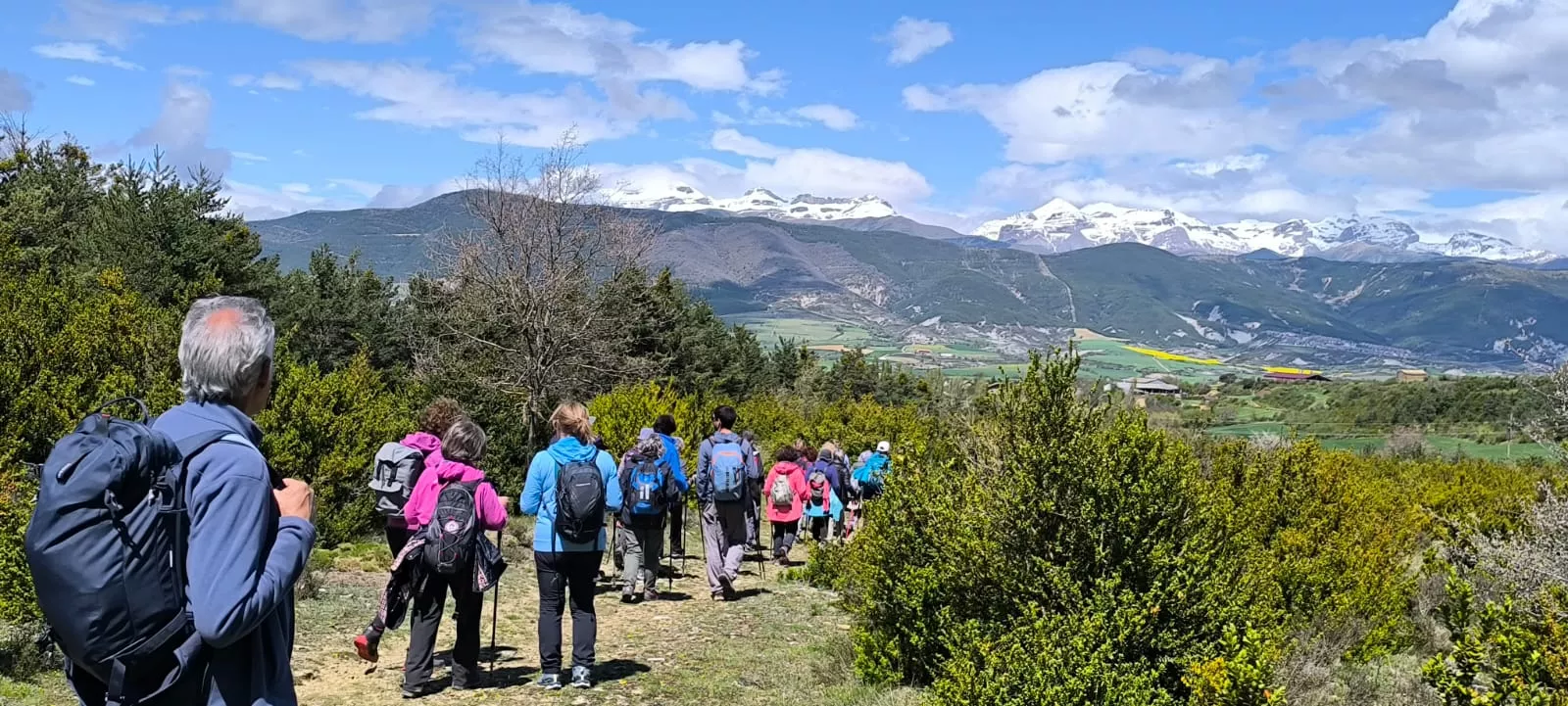 Excursión organizada por Unizar a Barós y Ullué. Foto Joaquín Santafé
