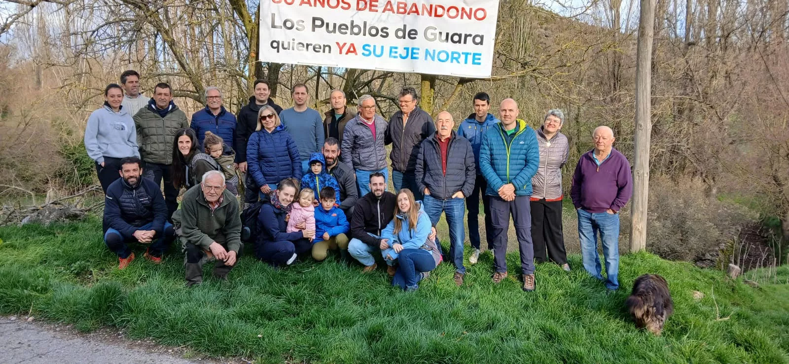 Autoridades y vecinos reivindican el Eje Norte del Parque de Guara.