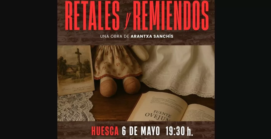 La representación de ‘Retales y remiendos’  tendrá lugar el martes 6 de mayo.