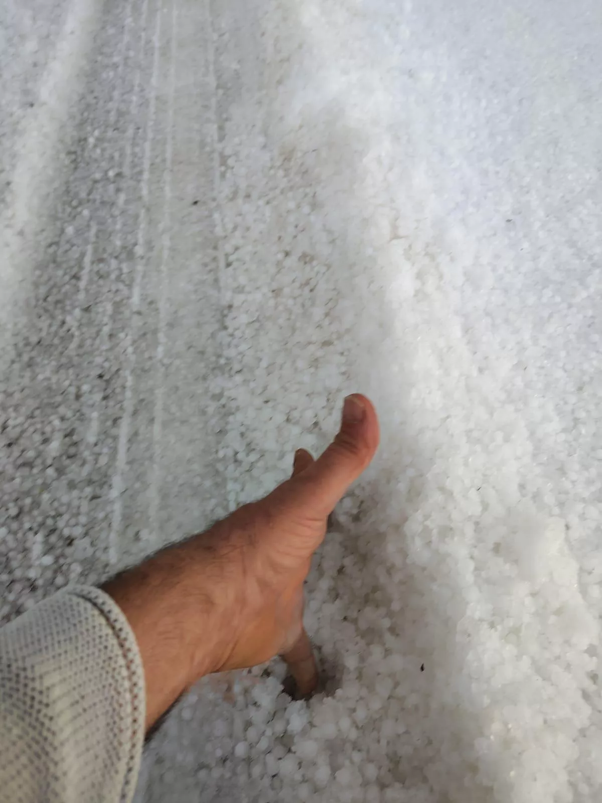 Granizada en Lanaja.